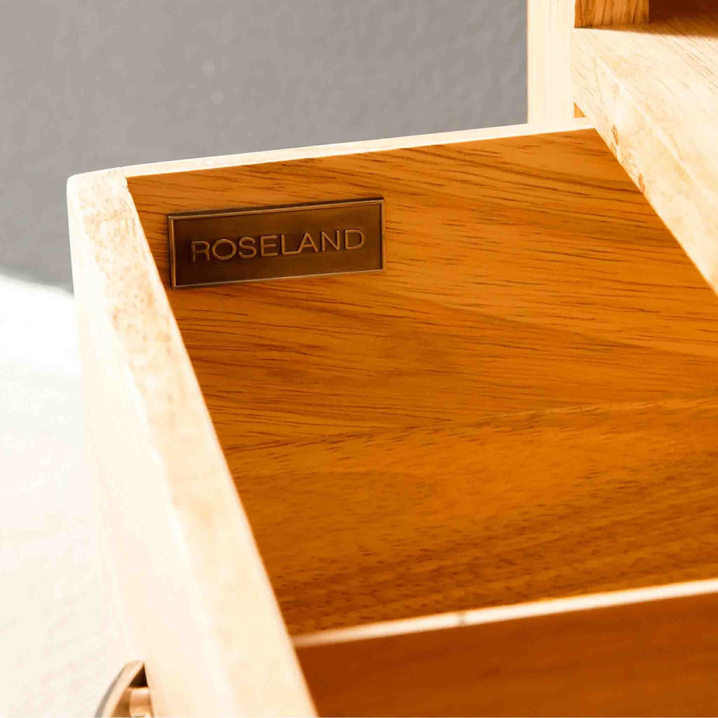 London Oak Corner TV Stand