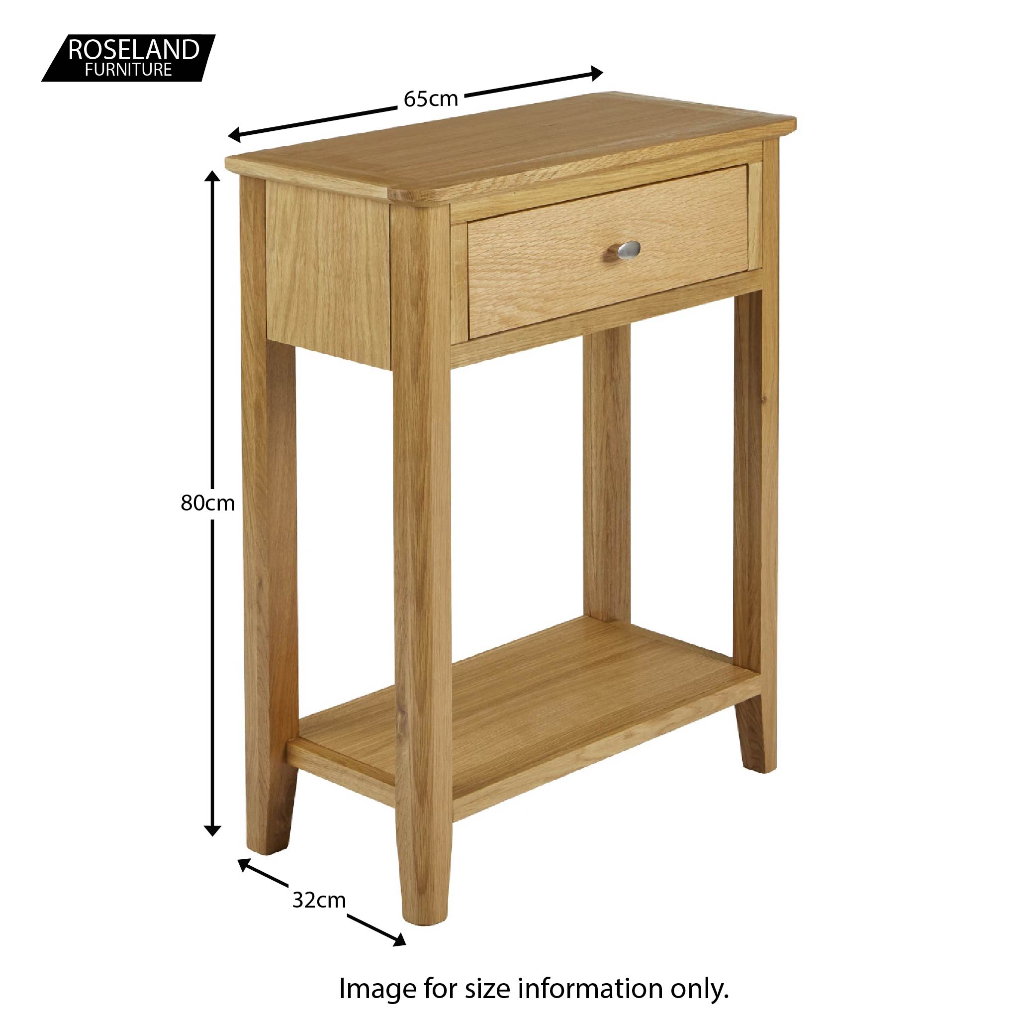 Alba Oak Telephone Table