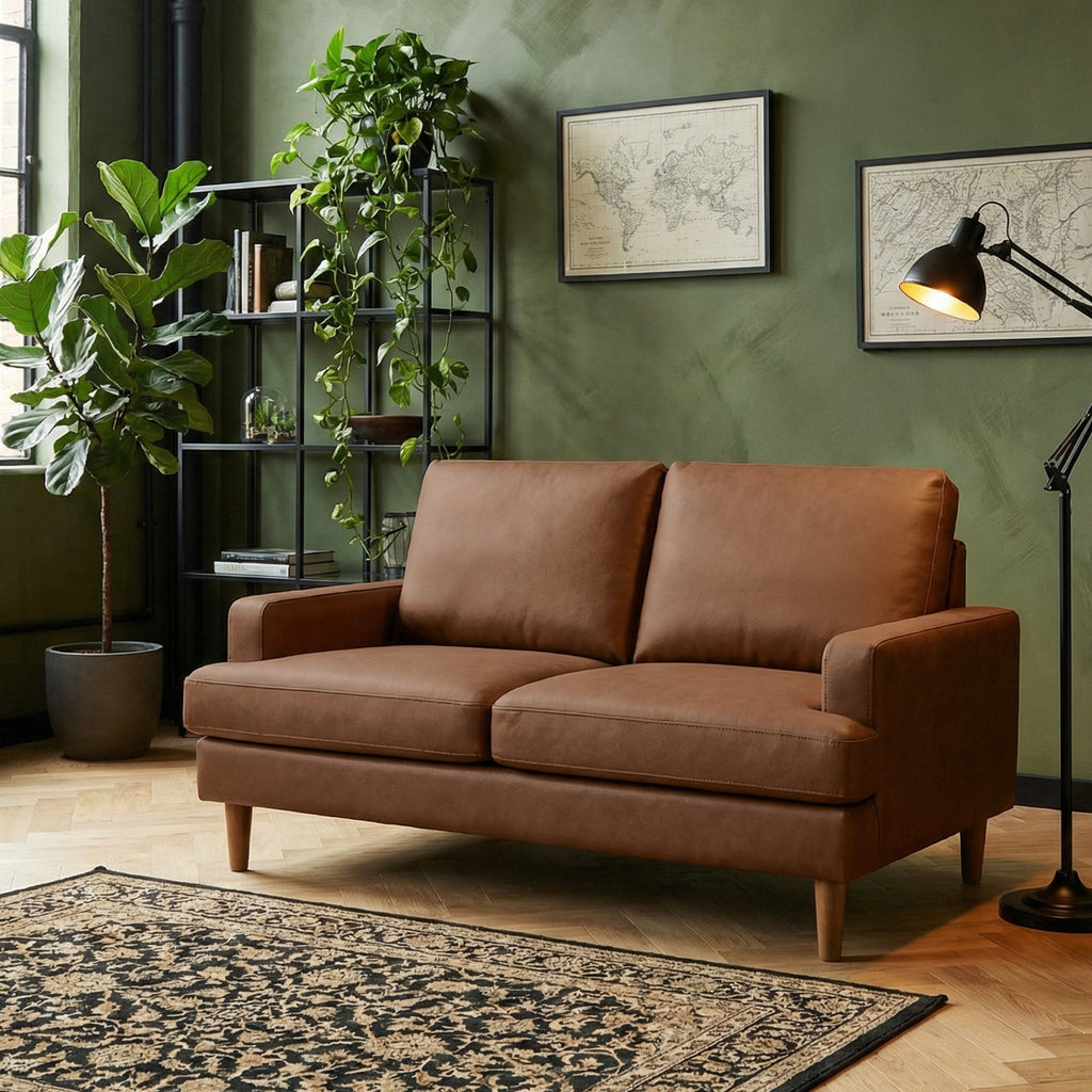 Max Faux Leather 2 Seater Sofa
