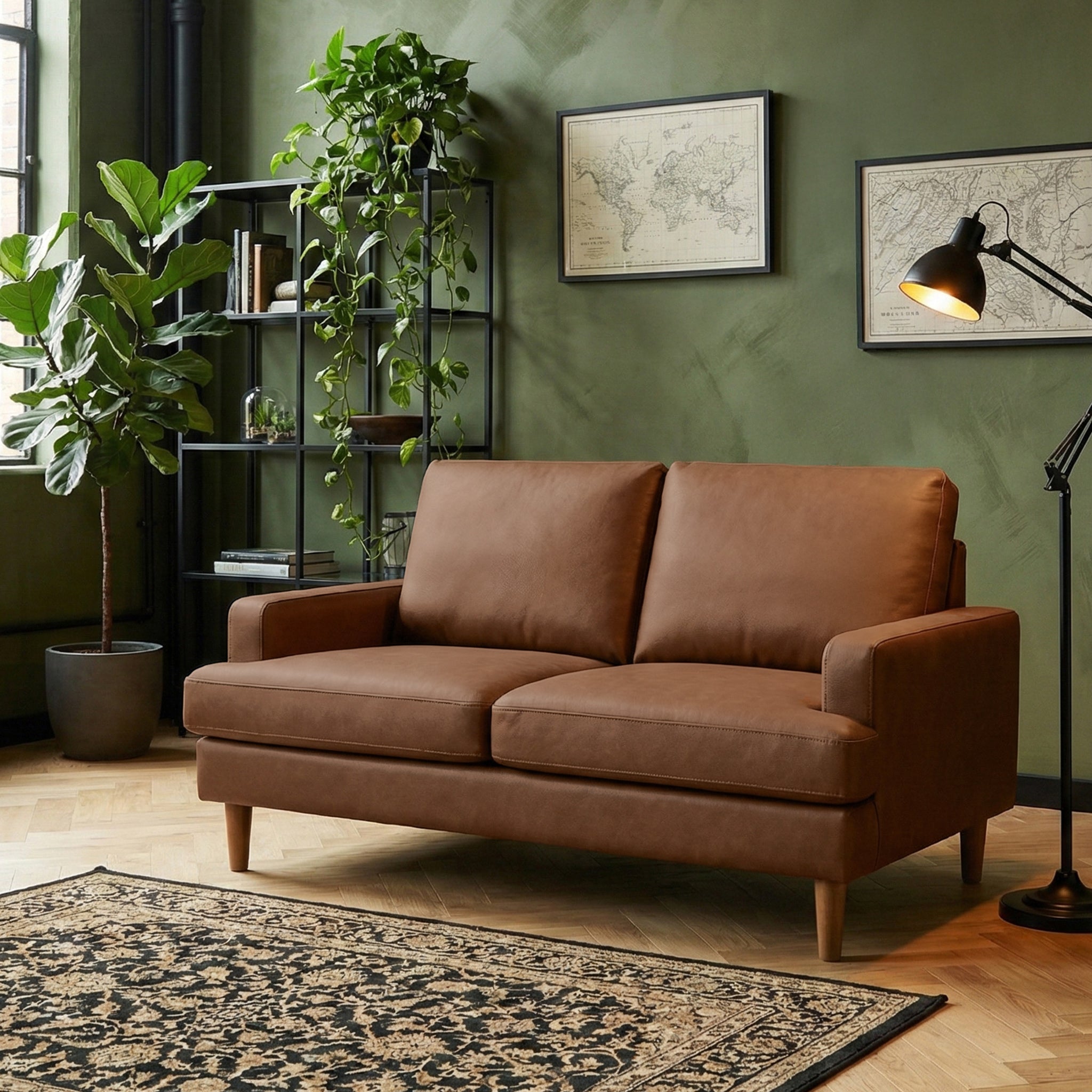Max Faux Leather 2 Seater Sofa
