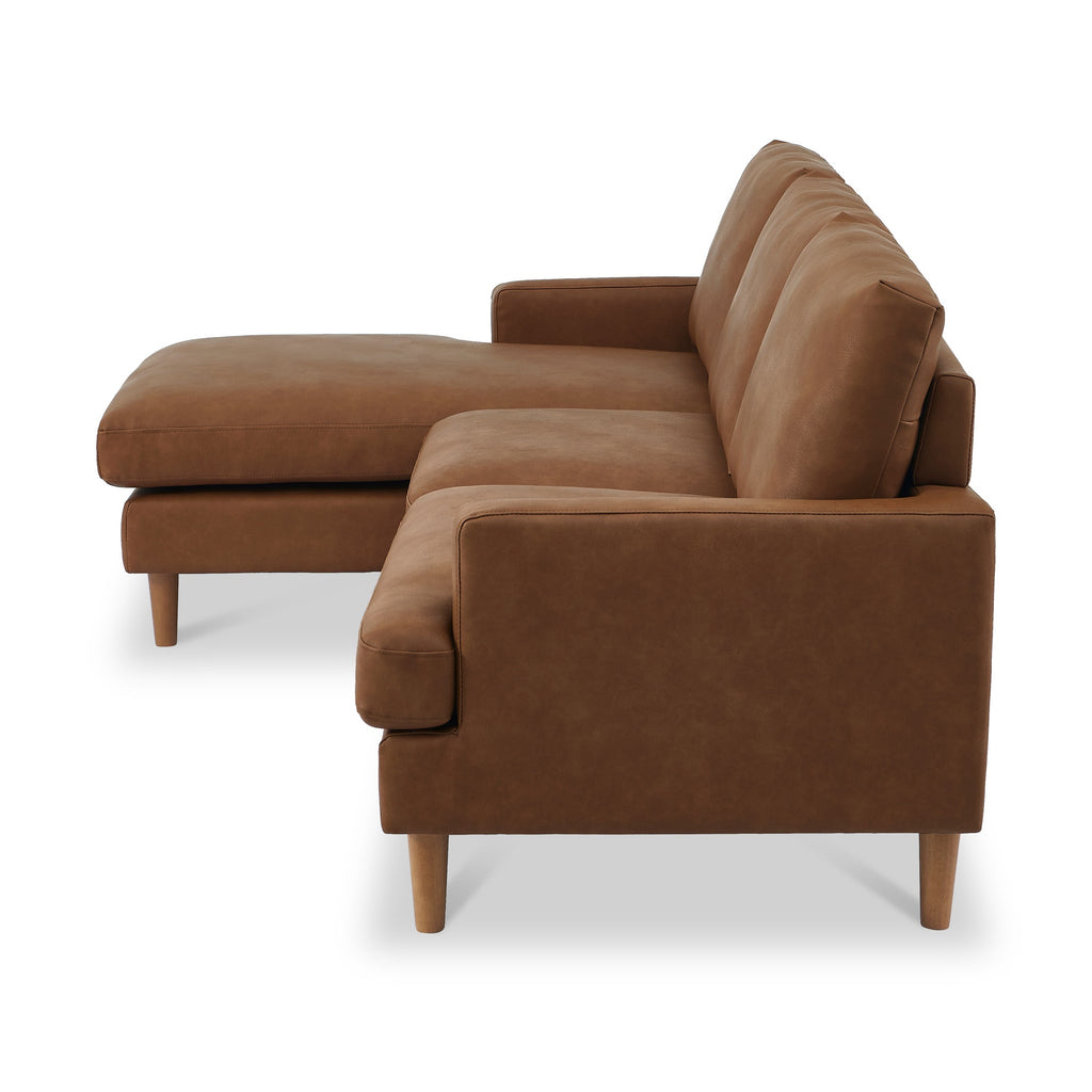 Max Faux Leather Corner Chaise Sofa