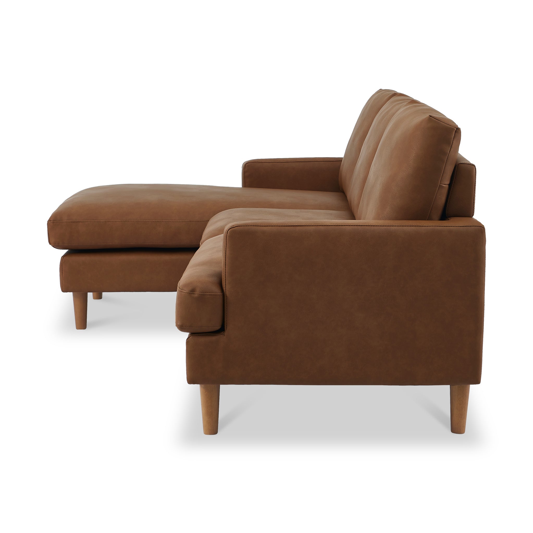 Max Faux Leather Corner Chaise Sofa