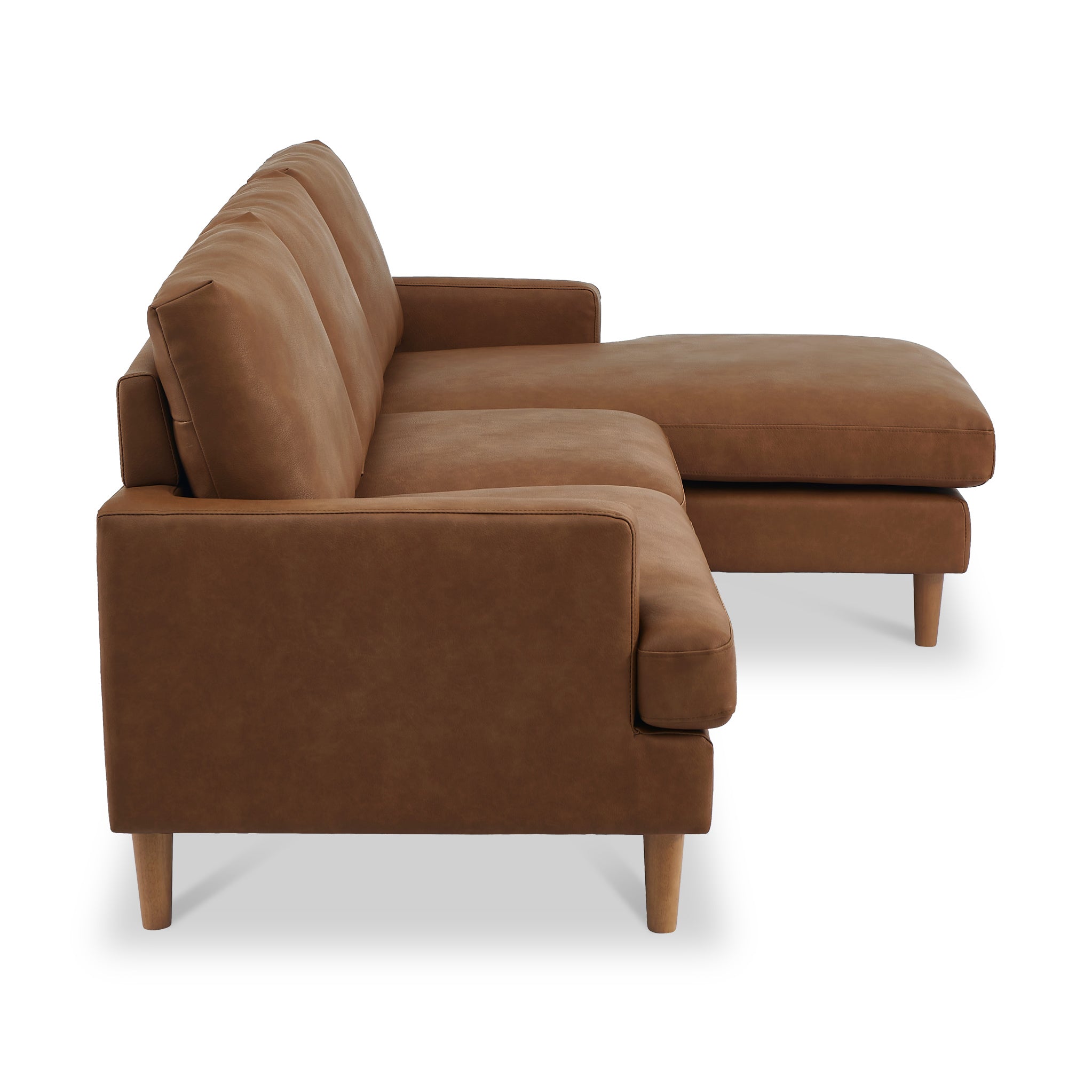 Max Faux Leather Corner Chaise Sofa