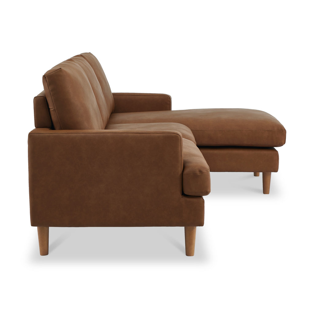 Max Faux Leather Corner Chaise Sofa