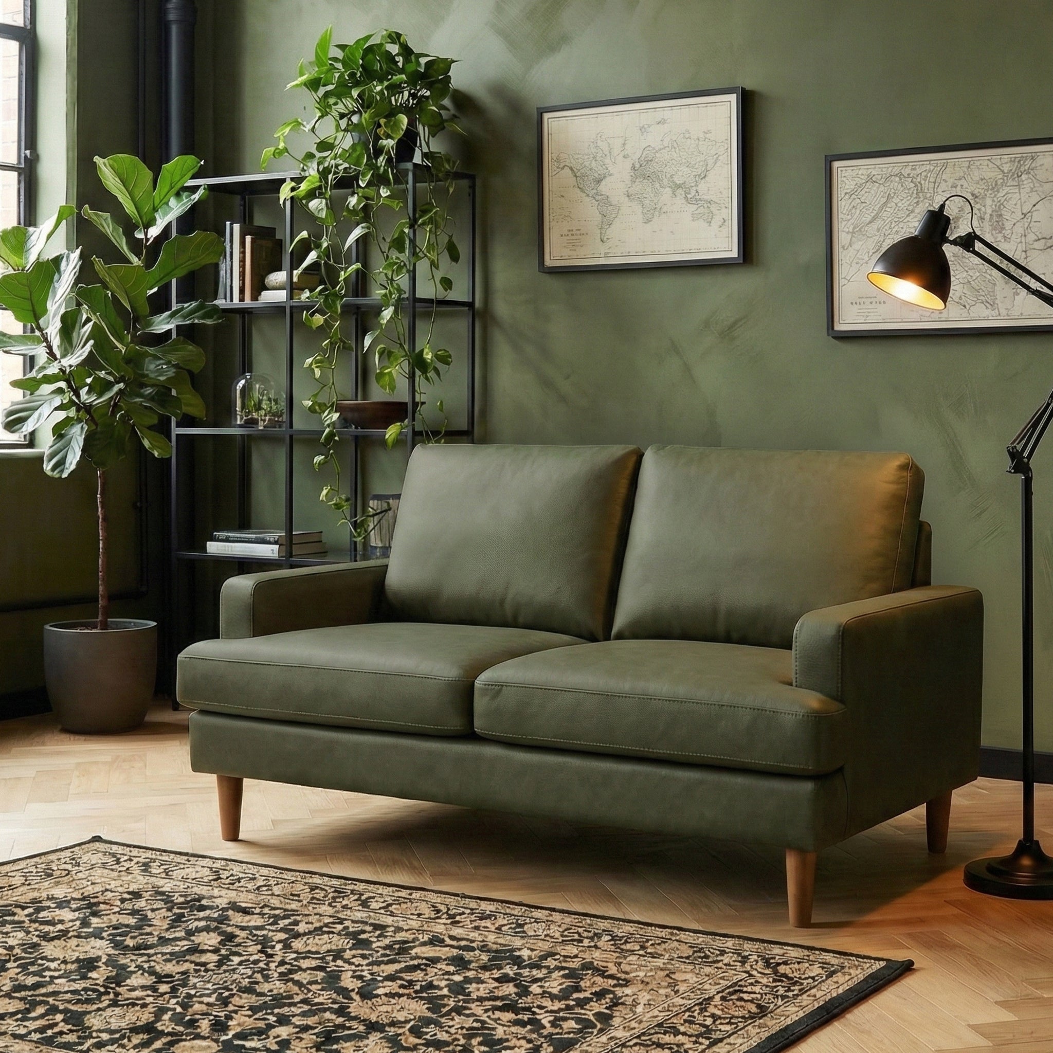 Max Faux Leather 2 Seater Sofa