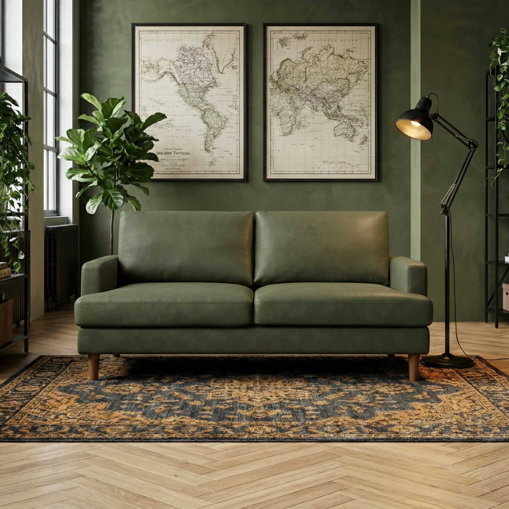 Max Faux Leather 3 Seater Sofa
