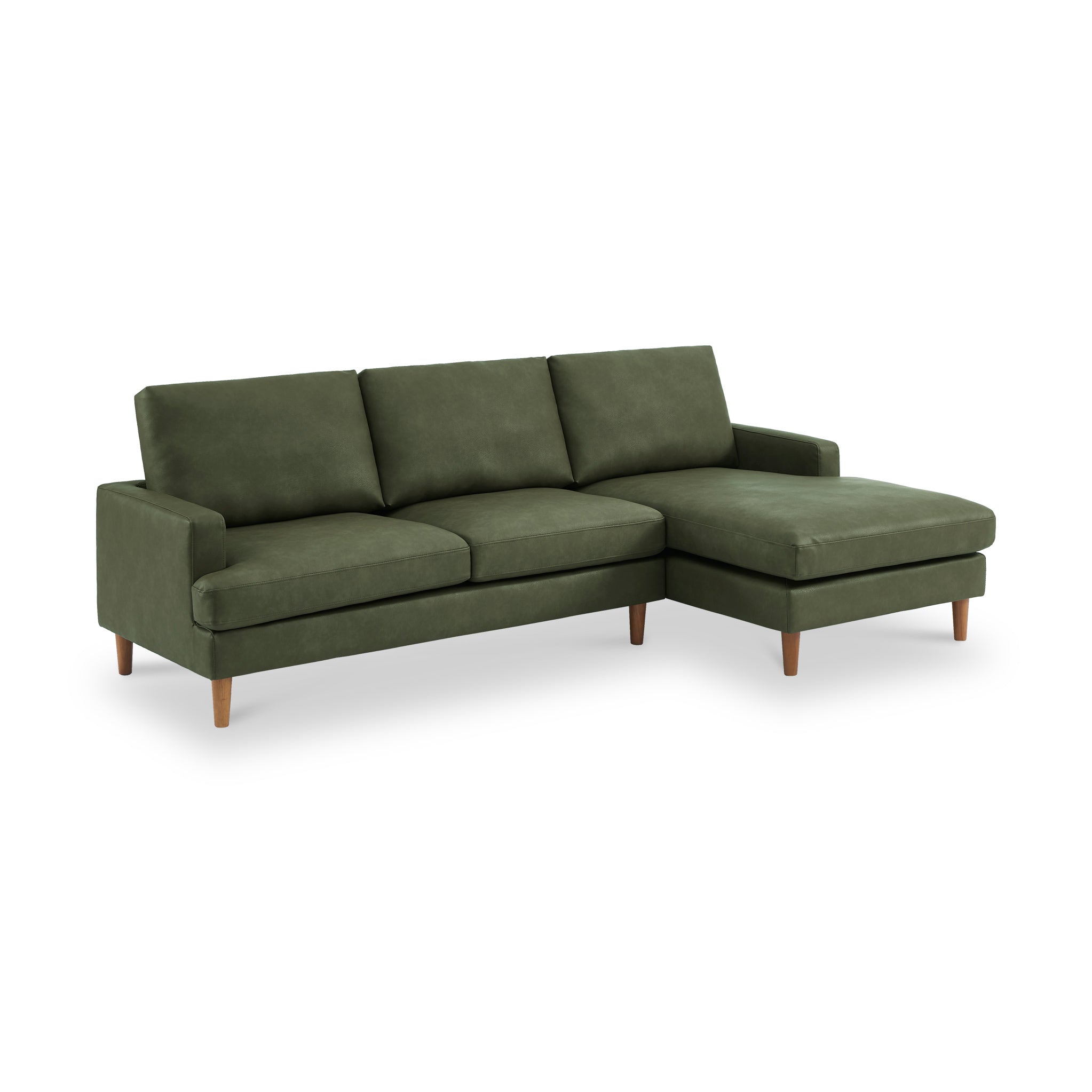 Max Faux Leather Corner Chaise Sofa