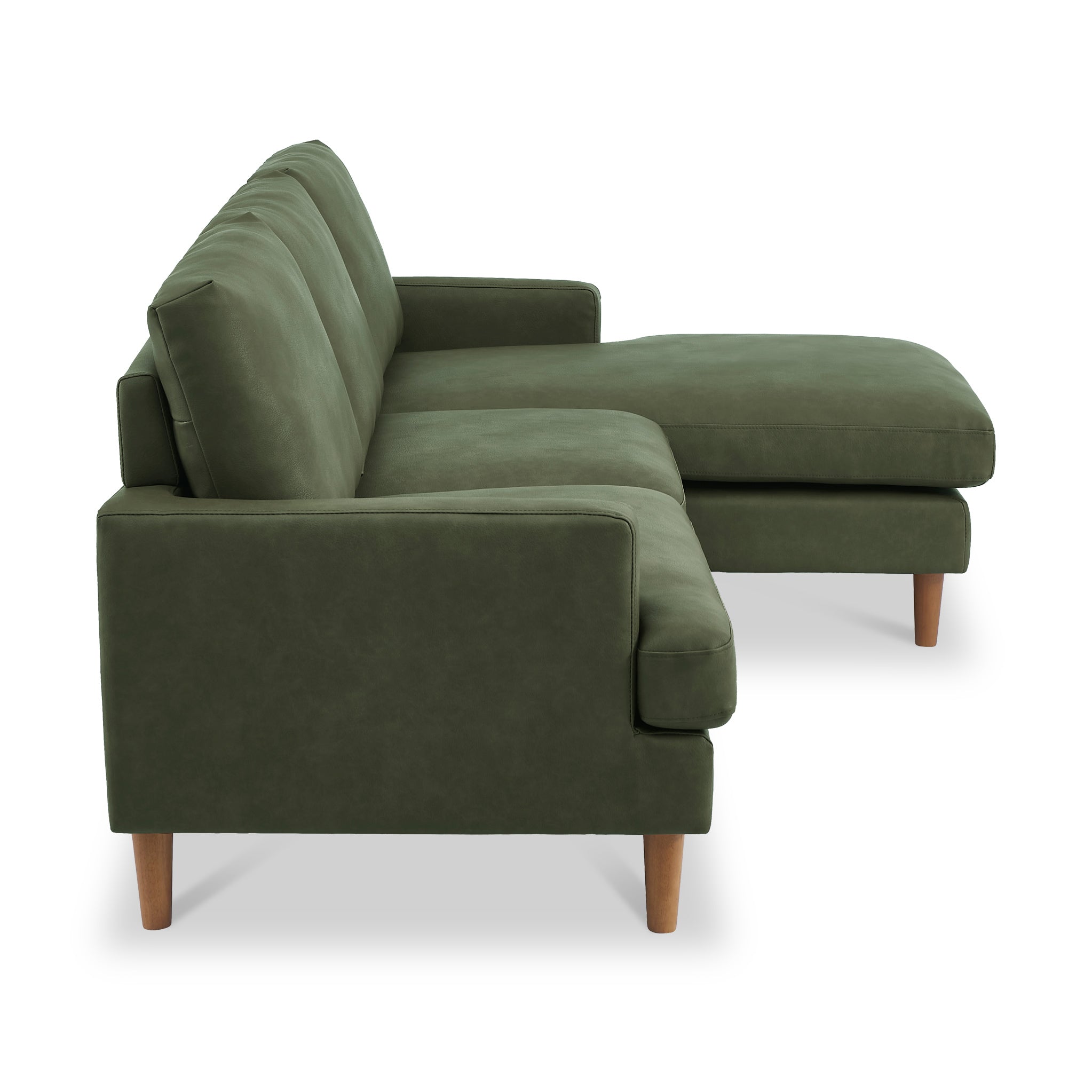 Max Faux Leather Corner Chaise Sofa