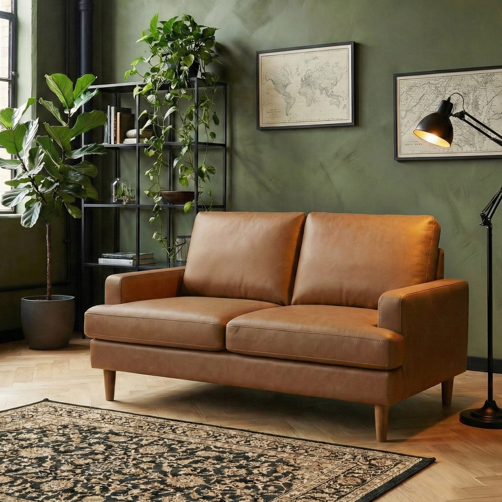 Max Faux Leather 2 Seater Sofa