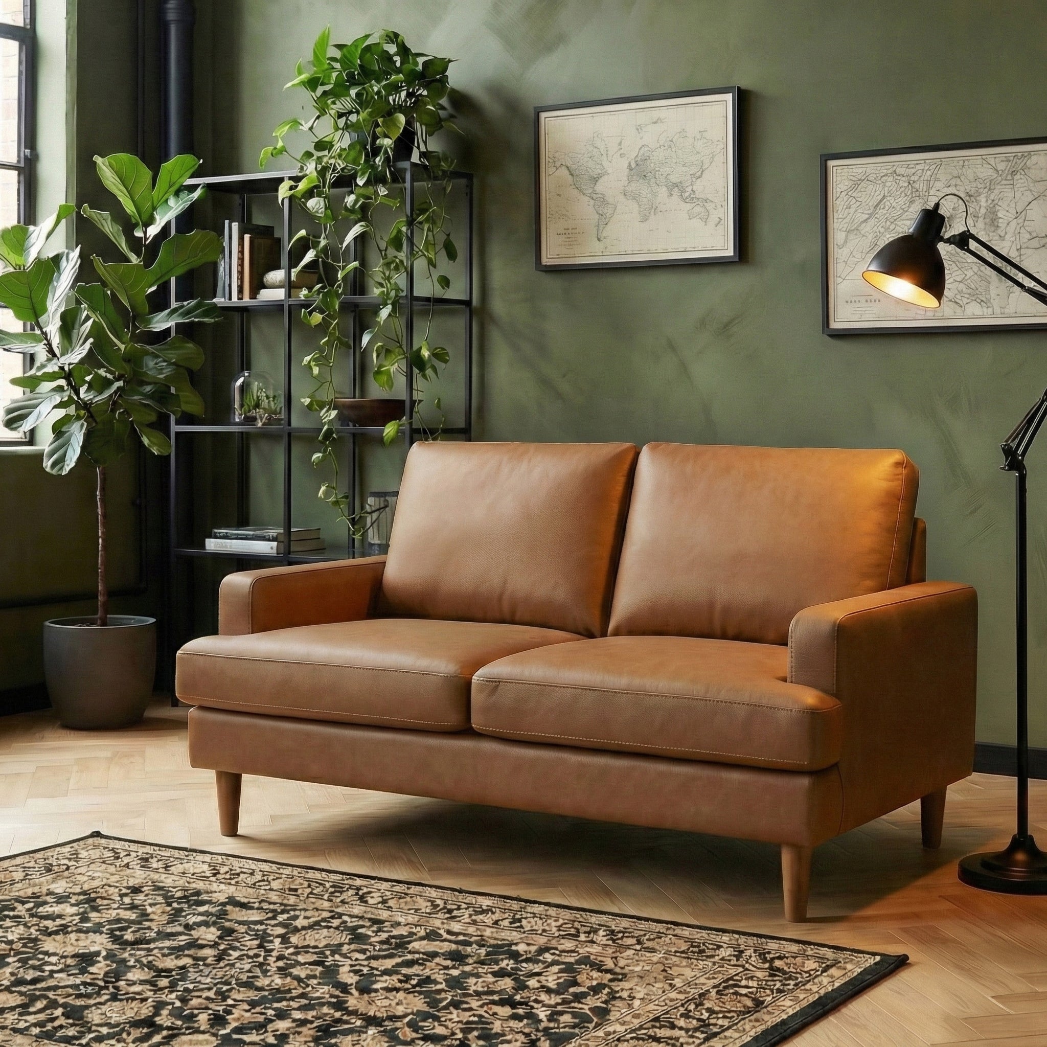 Max Faux Leather 2 Seater Sofa