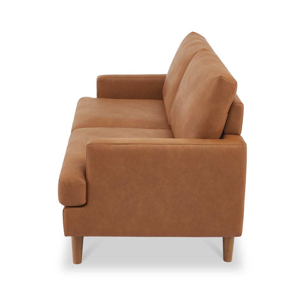 Max Faux Leather 3 Seater Sofa