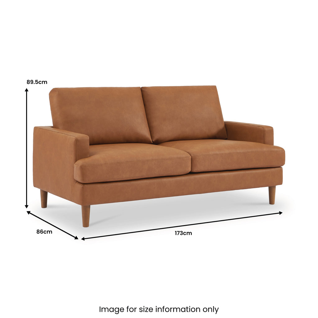 Max Faux Leather 3 Seater Sofa