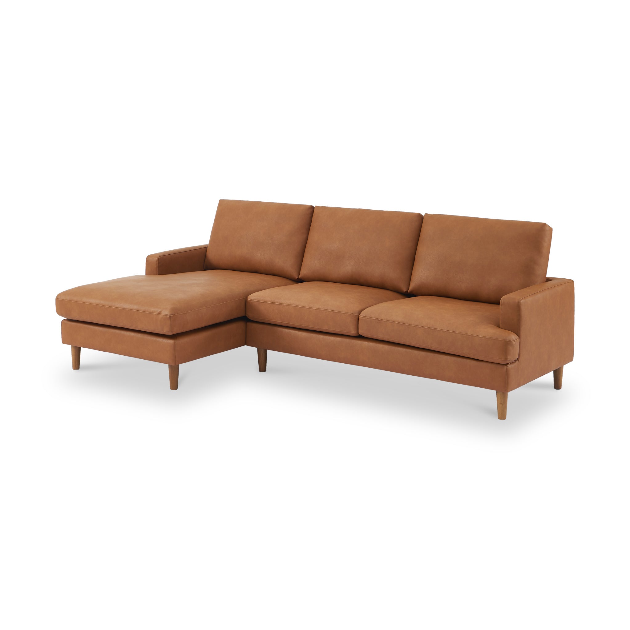 Max Faux Leather Corner Chaise Sofa