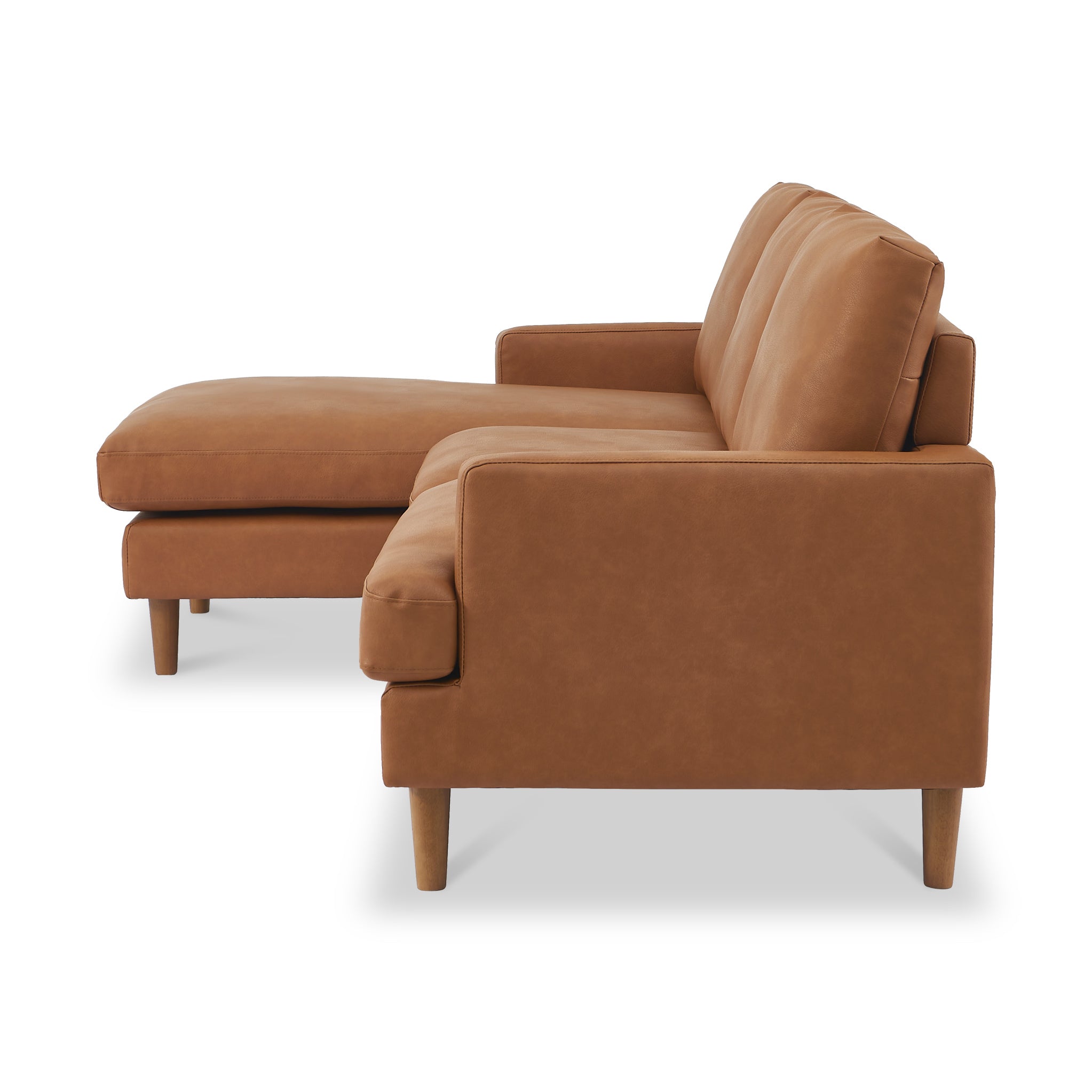 Max Faux Leather Corner Chaise Sofa