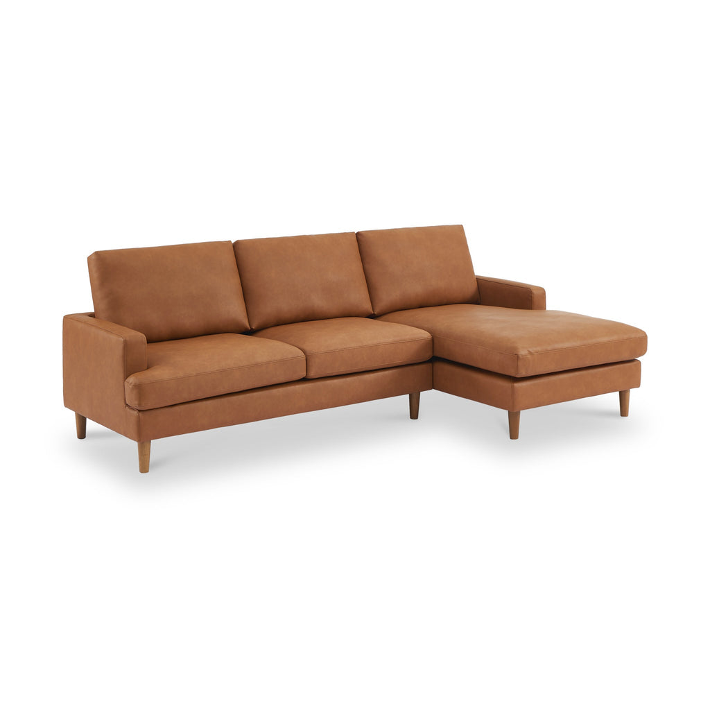Max Faux Leather Corner Chaise Sofa