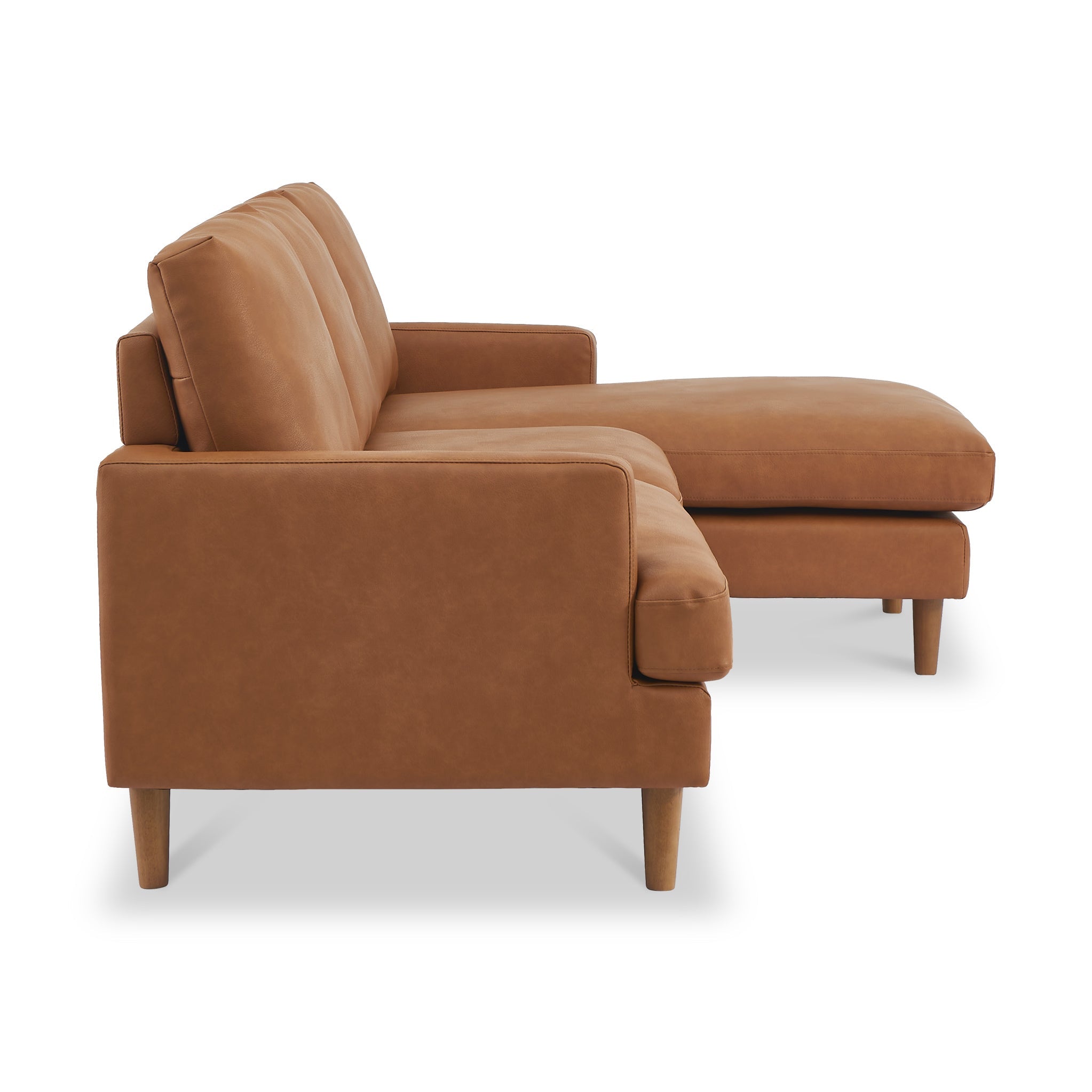 Max Faux Leather Corner Chaise Sofa