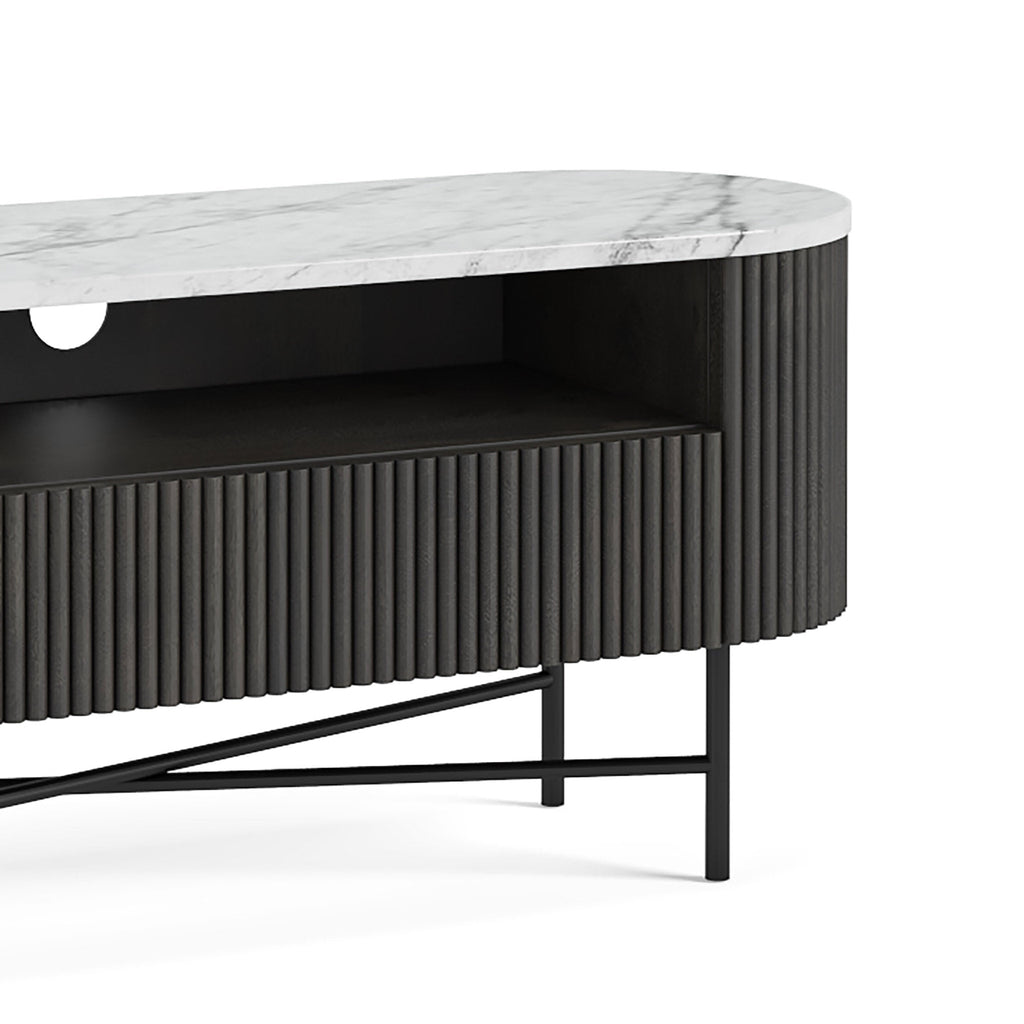 Milo Mango & Marble Fluted TV Media Unit