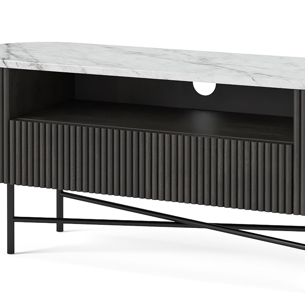 Milo Mango & Marble Fluted TV Media Unit