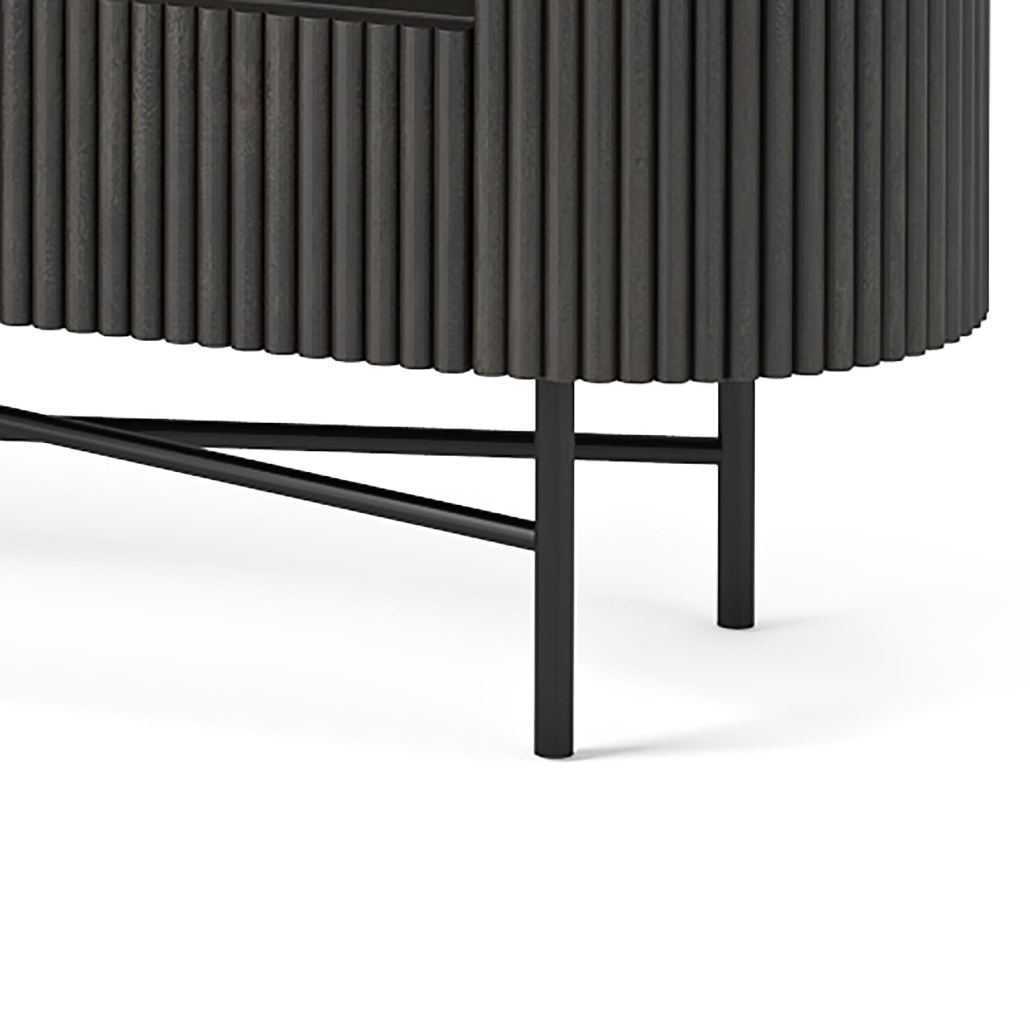 Milo Mango & Marble Fluted TV Media Unit
