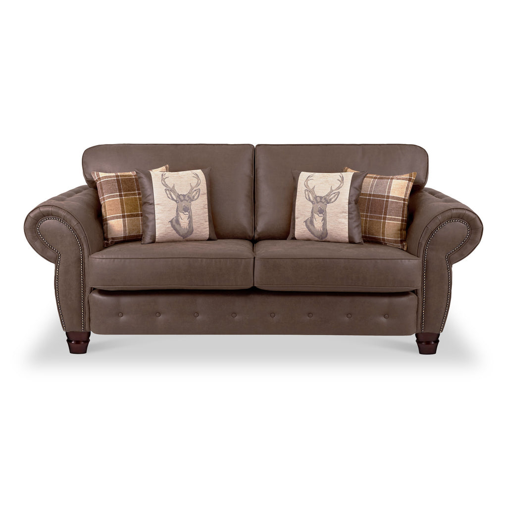Ashford Faux Leather 3 Seater Sofa