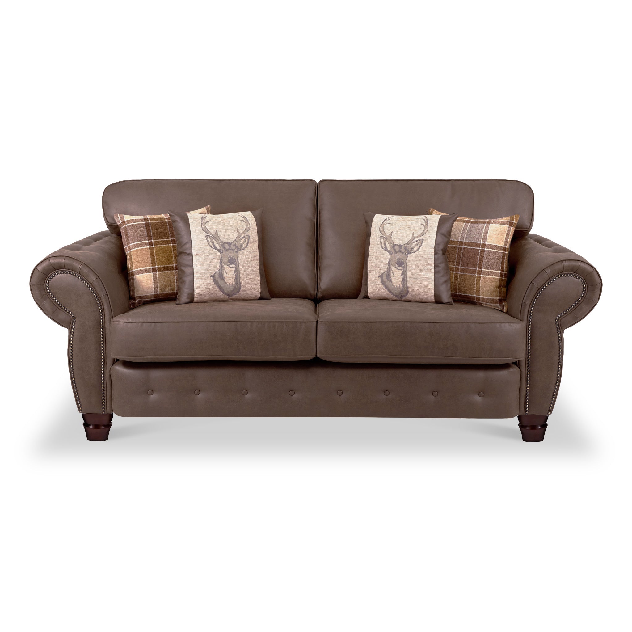 Ashford Faux Leather 3 Seater Sofa