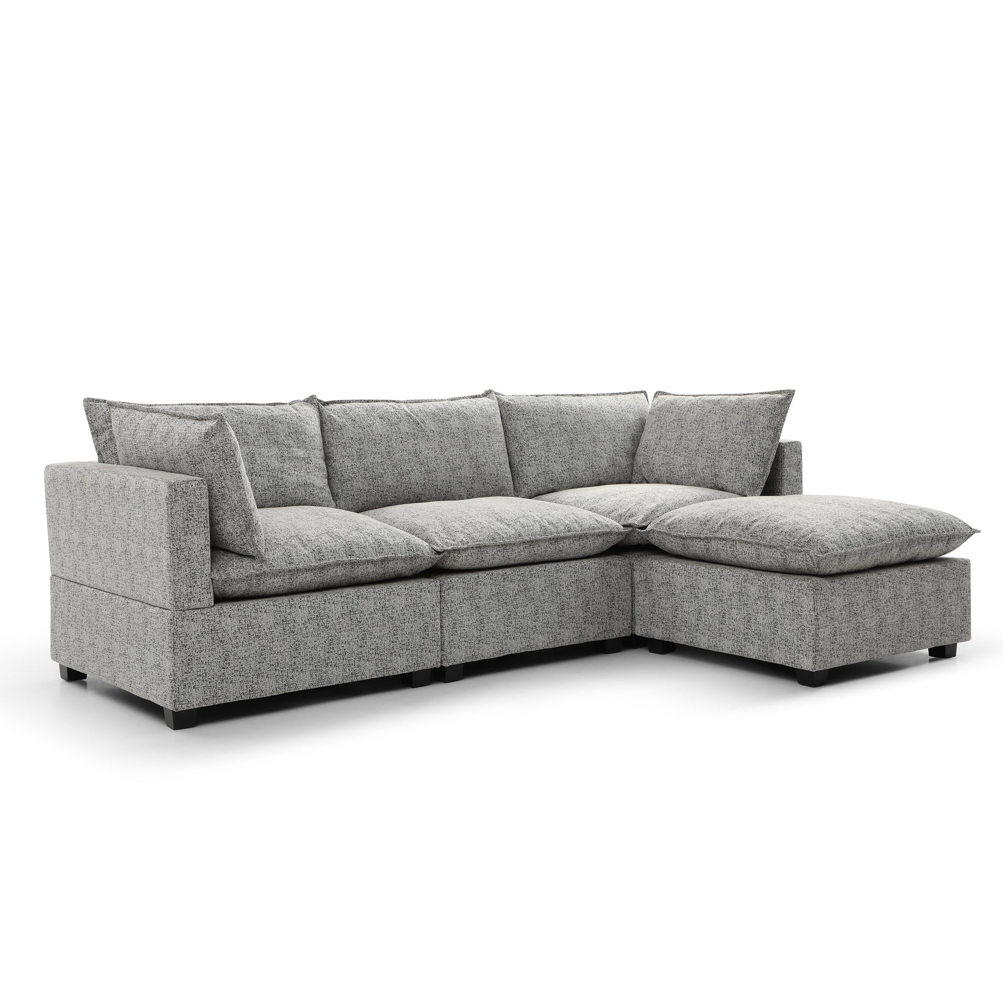 Hampton 3 Seater Boucle Chaise Sofa
