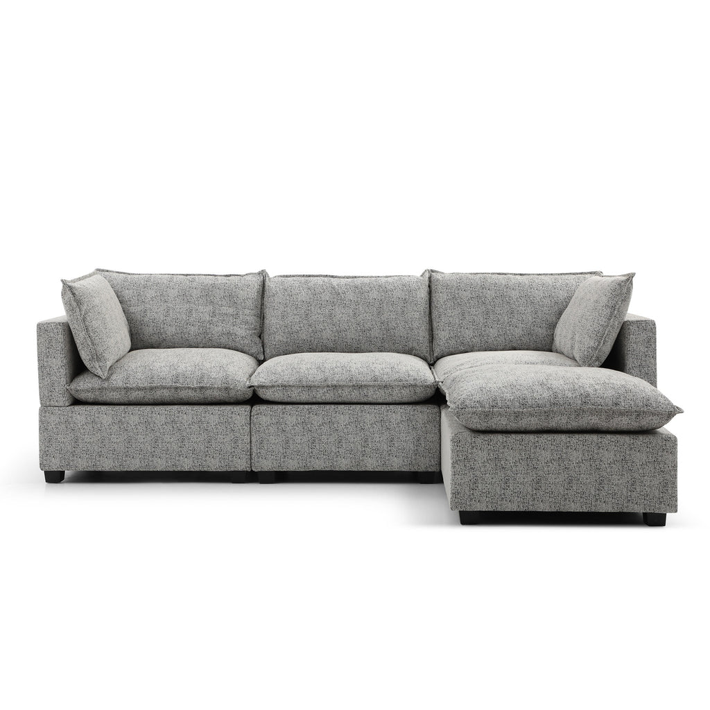 Hampton 3 Seater Boucle Chaise Sofa