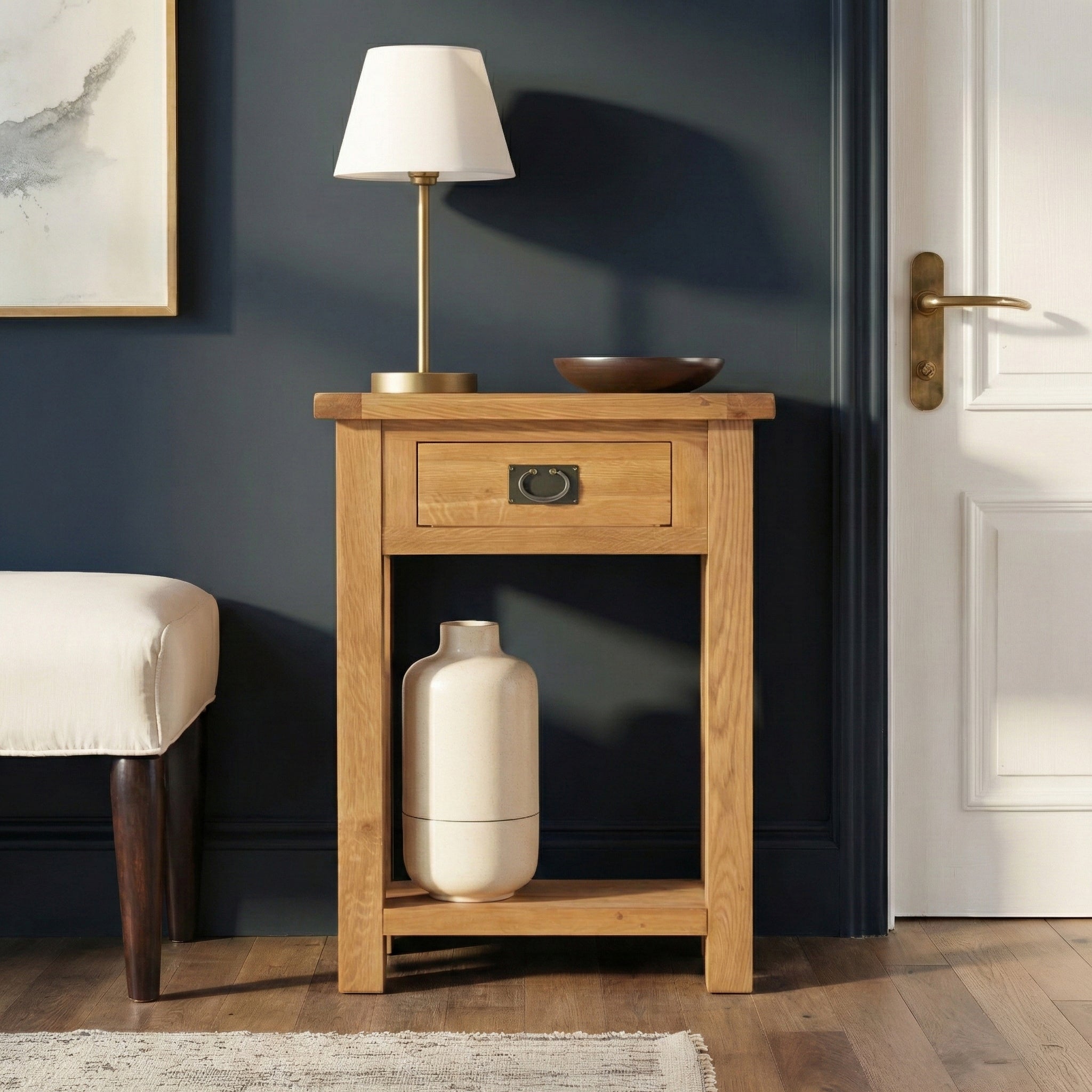 Zelah Oak Telephone Table