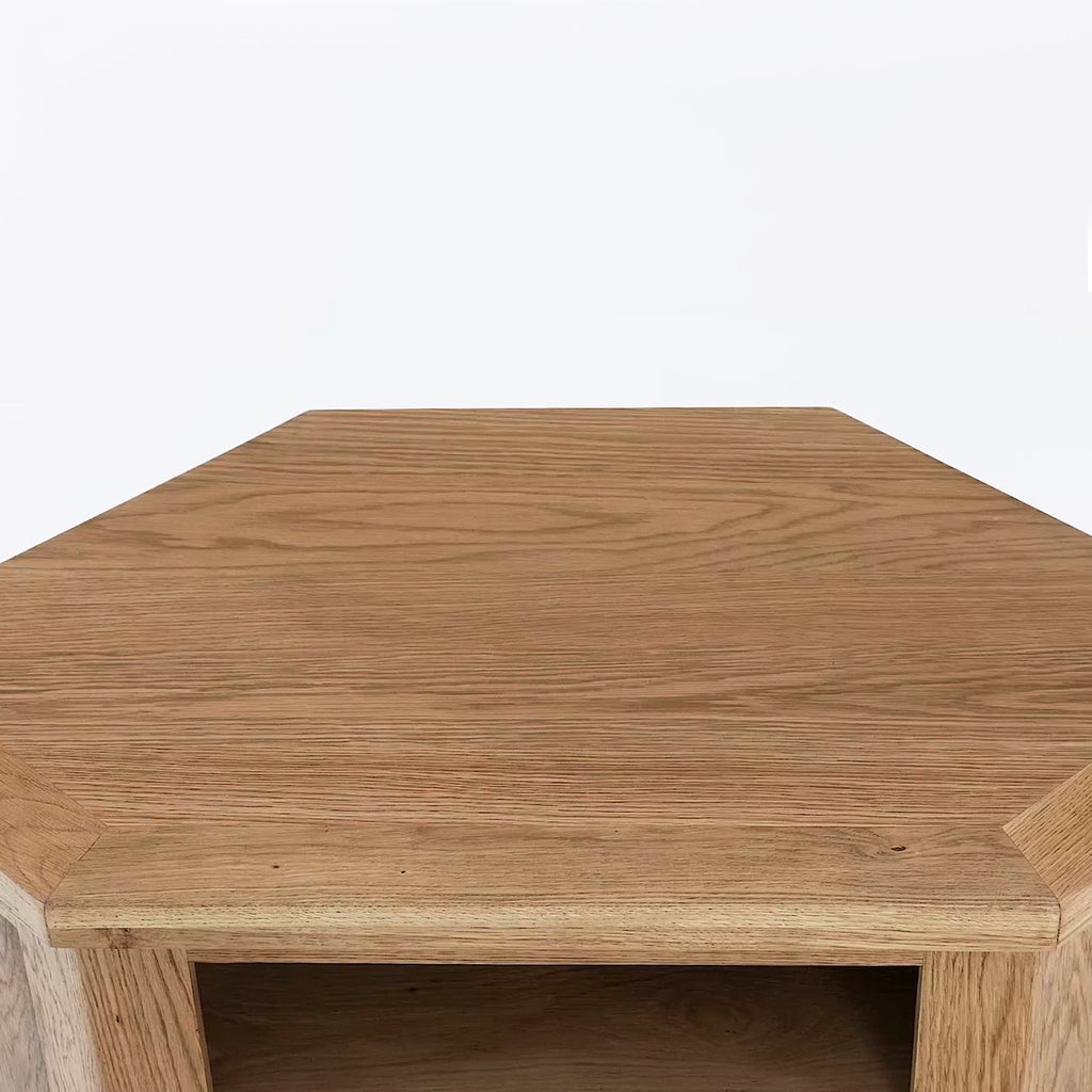 Zelah Oak Corner TV Stand