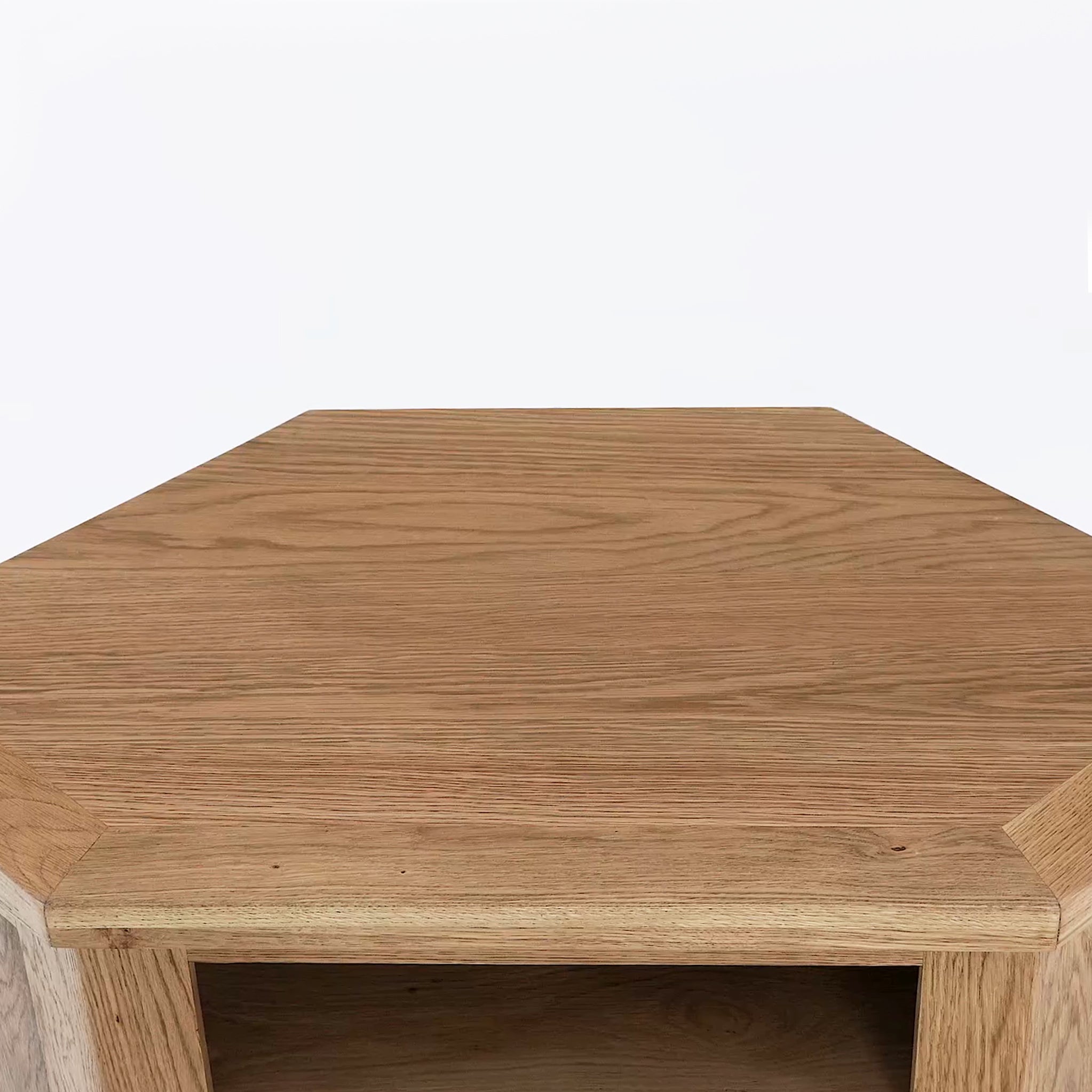 Zelah Oak Corner TV Stand