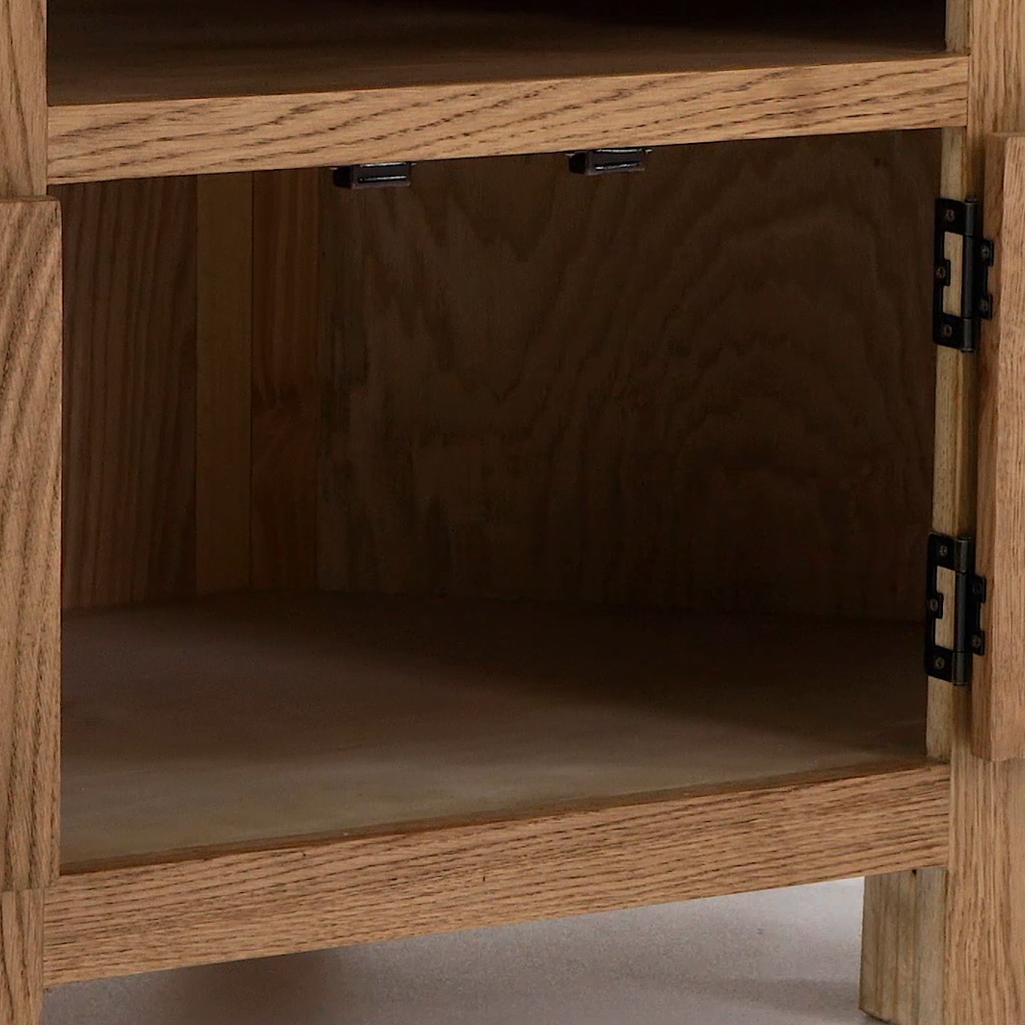 Zelah Oak Corner TV Stand