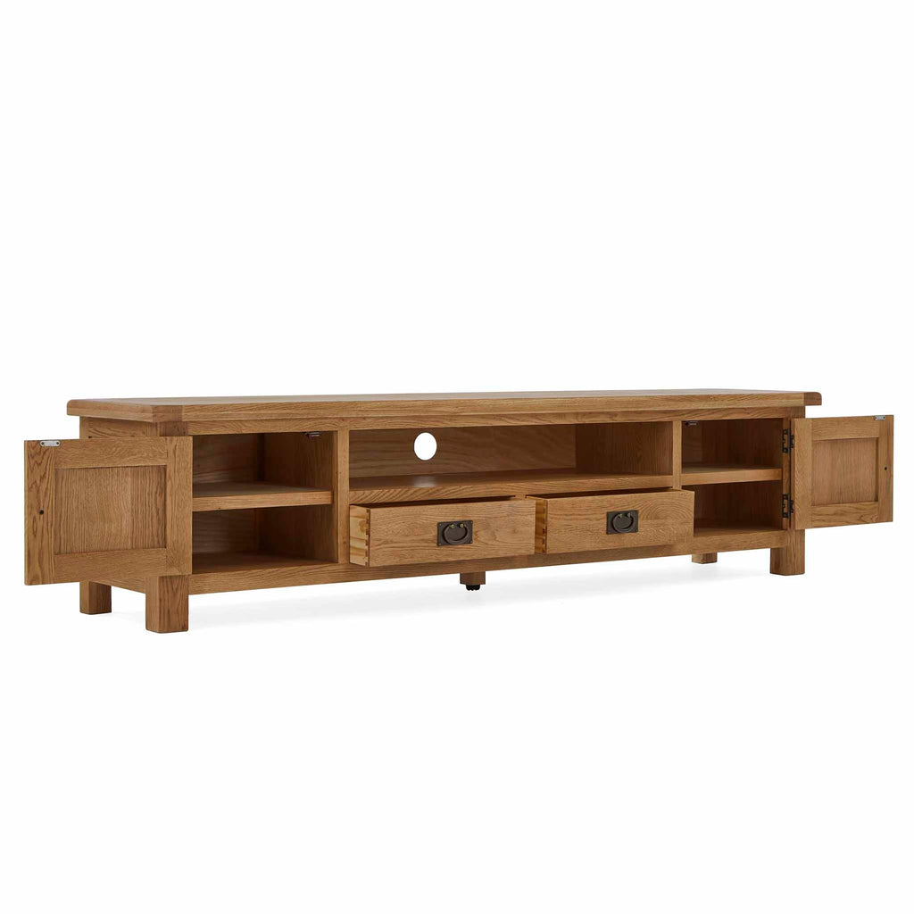 Zelah Oak Extra Wide TV Unit 200cm