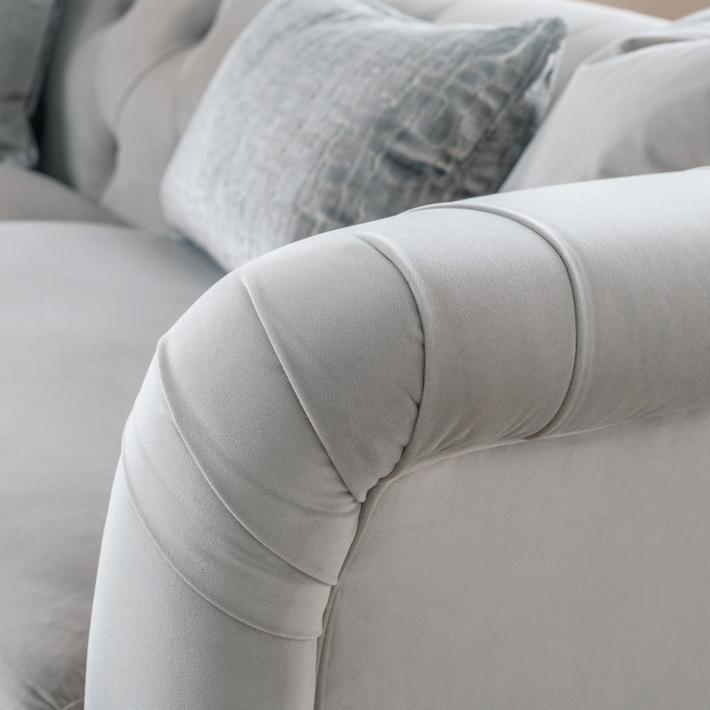 Clarence Velvet Chesterfield 3 Seater Sofa