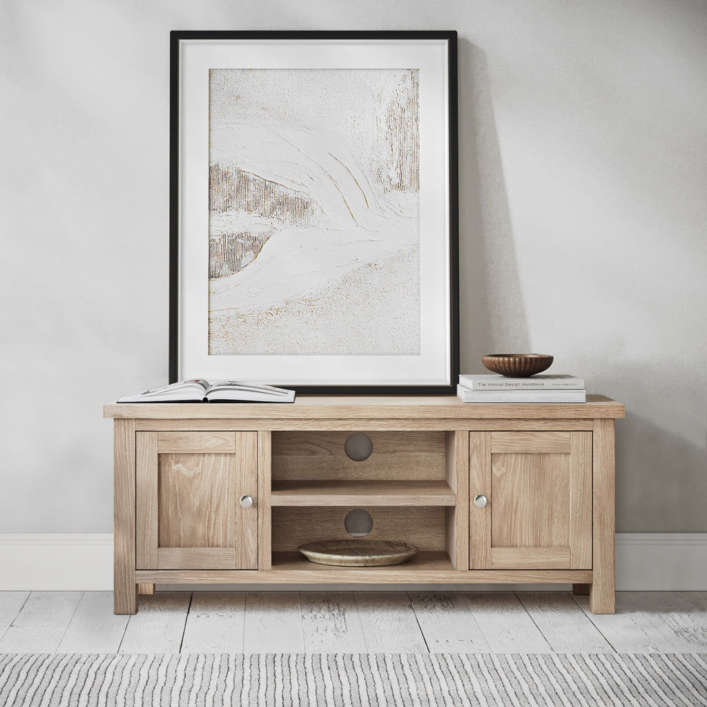 Farro Washed Oak 120cm TV Stand