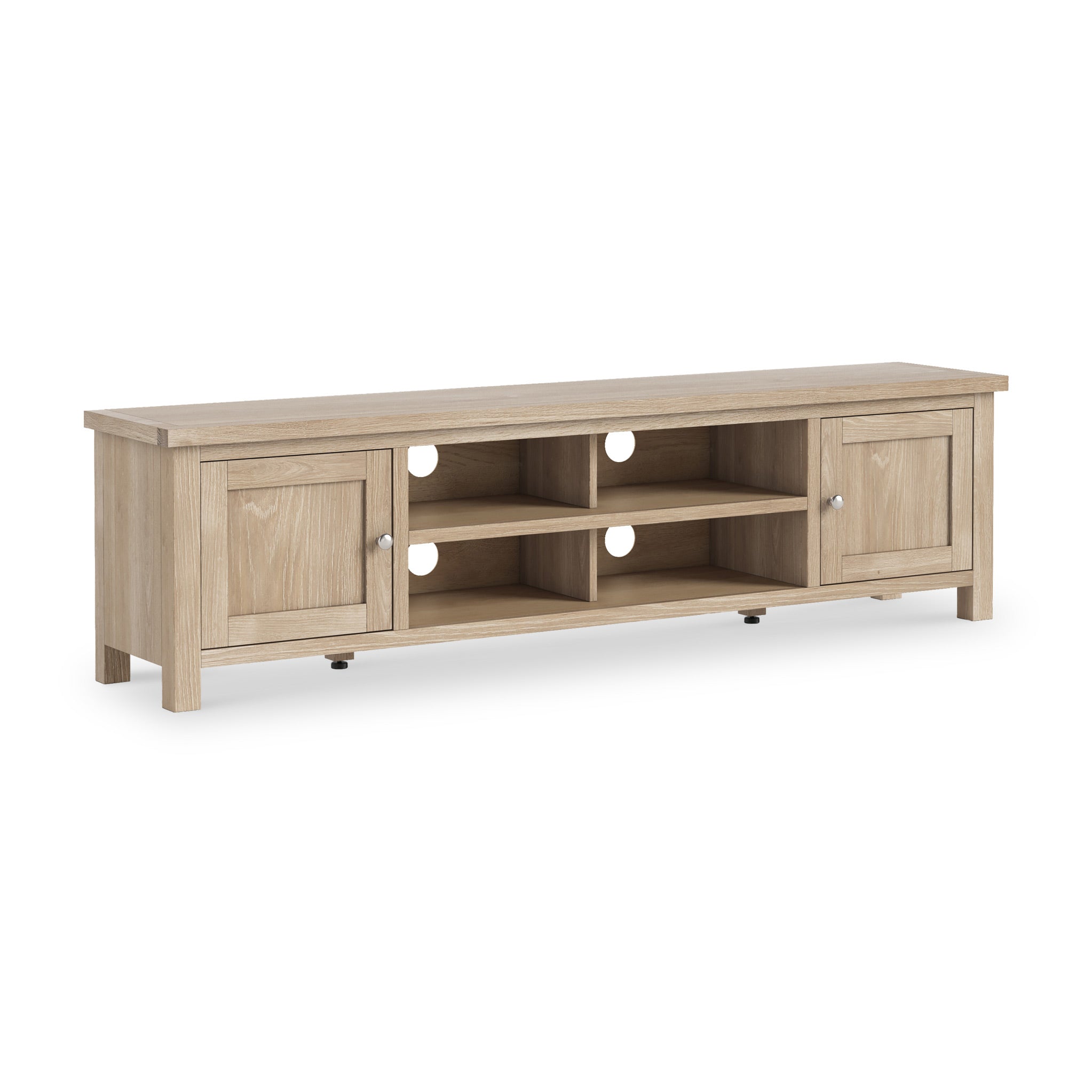Farro Washed Oak 180cm Extra Wide TV Stand