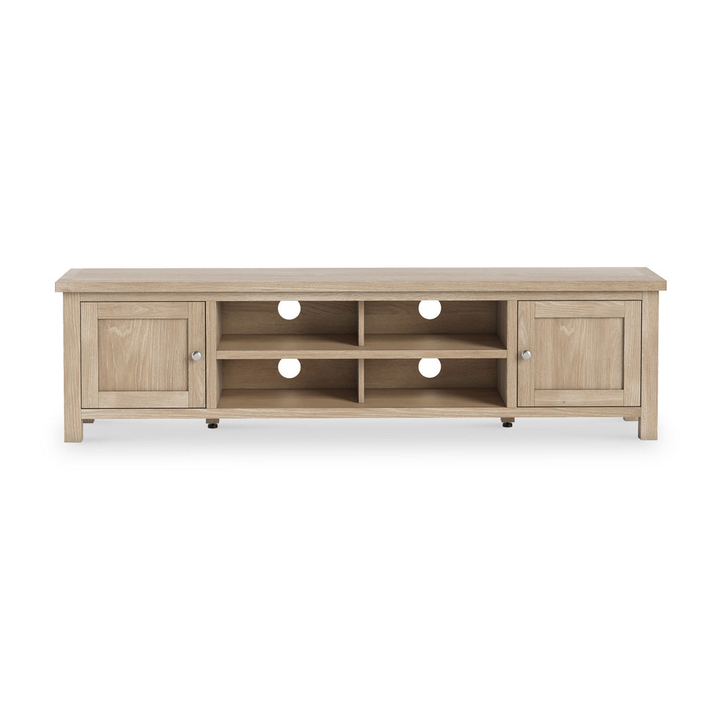 Farro Washed Oak 180cm Extra Wide TV Stand