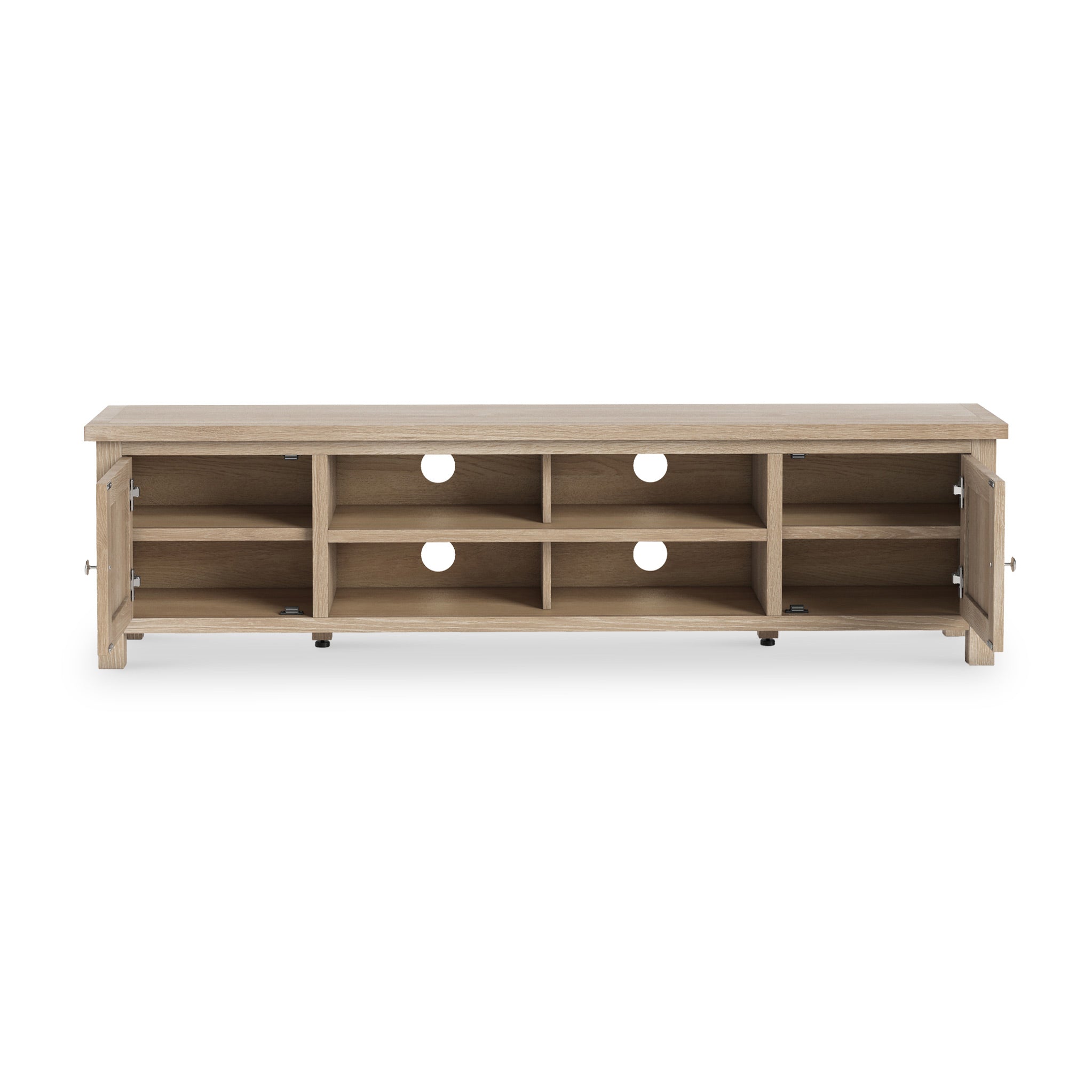 Farro Washed Oak 180cm Extra Wide TV Stand