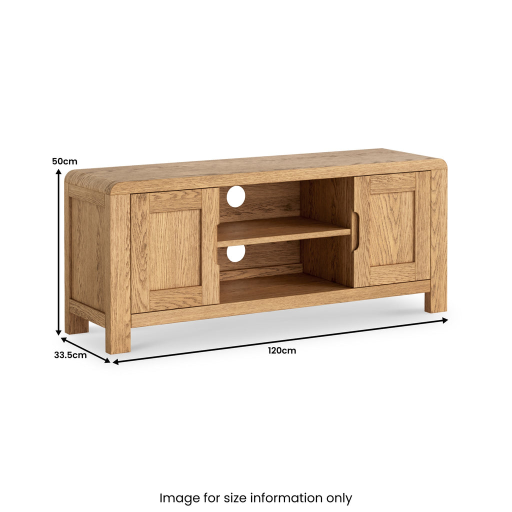 Penryn Oak 120cm TV Unit