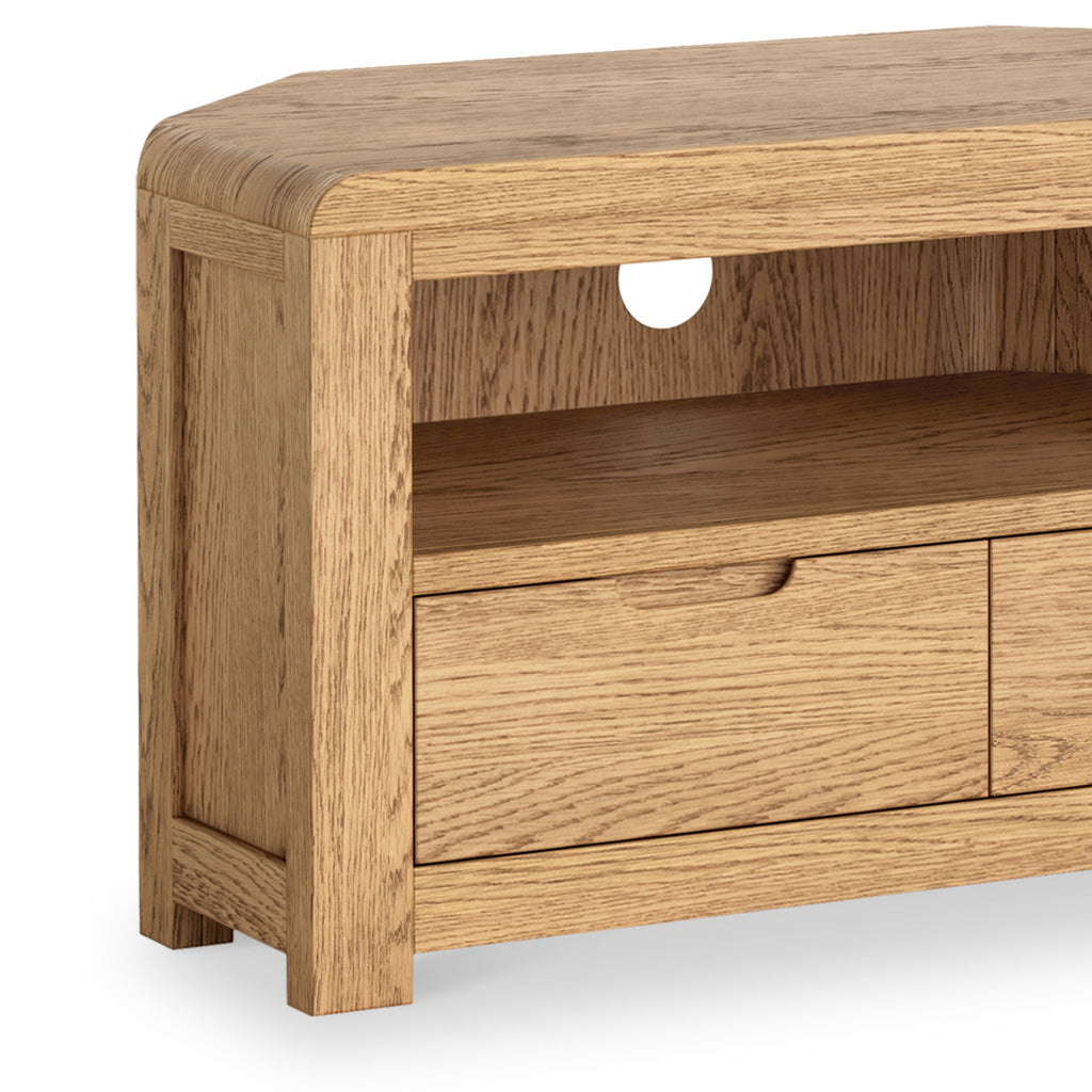 Penryn Oak Corner TV Unit