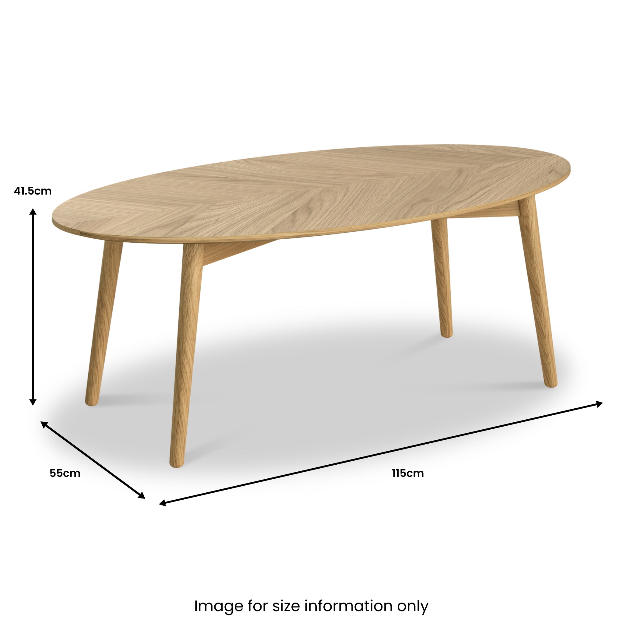 Flintham Oak Oval Coffee Table