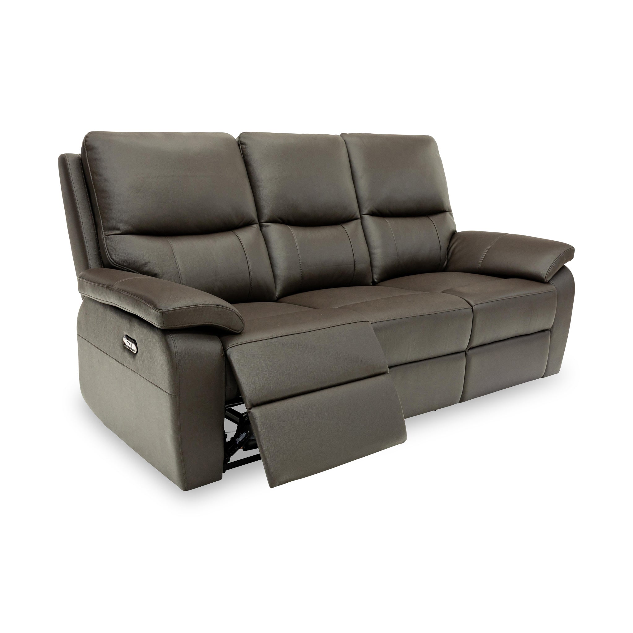 Oxley Leather 3 Seater Power Recliner