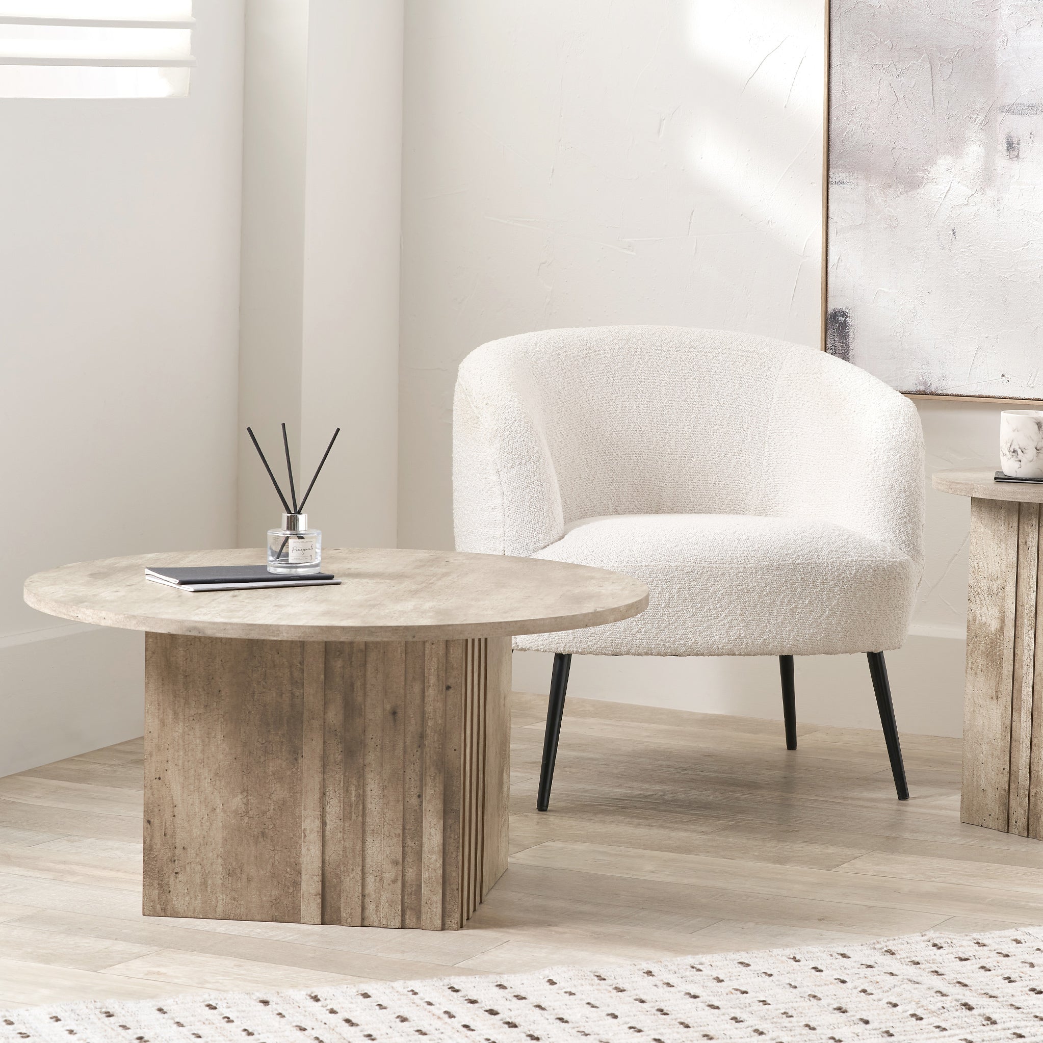 Elkton Concrete Effect Coffee Table
