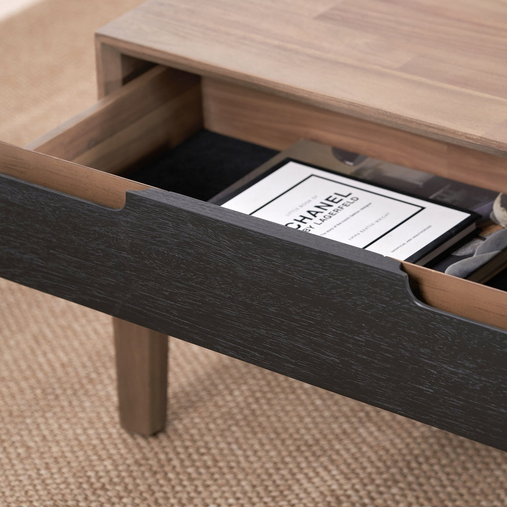 Gio Acacia 2 Drawer Coffee Table