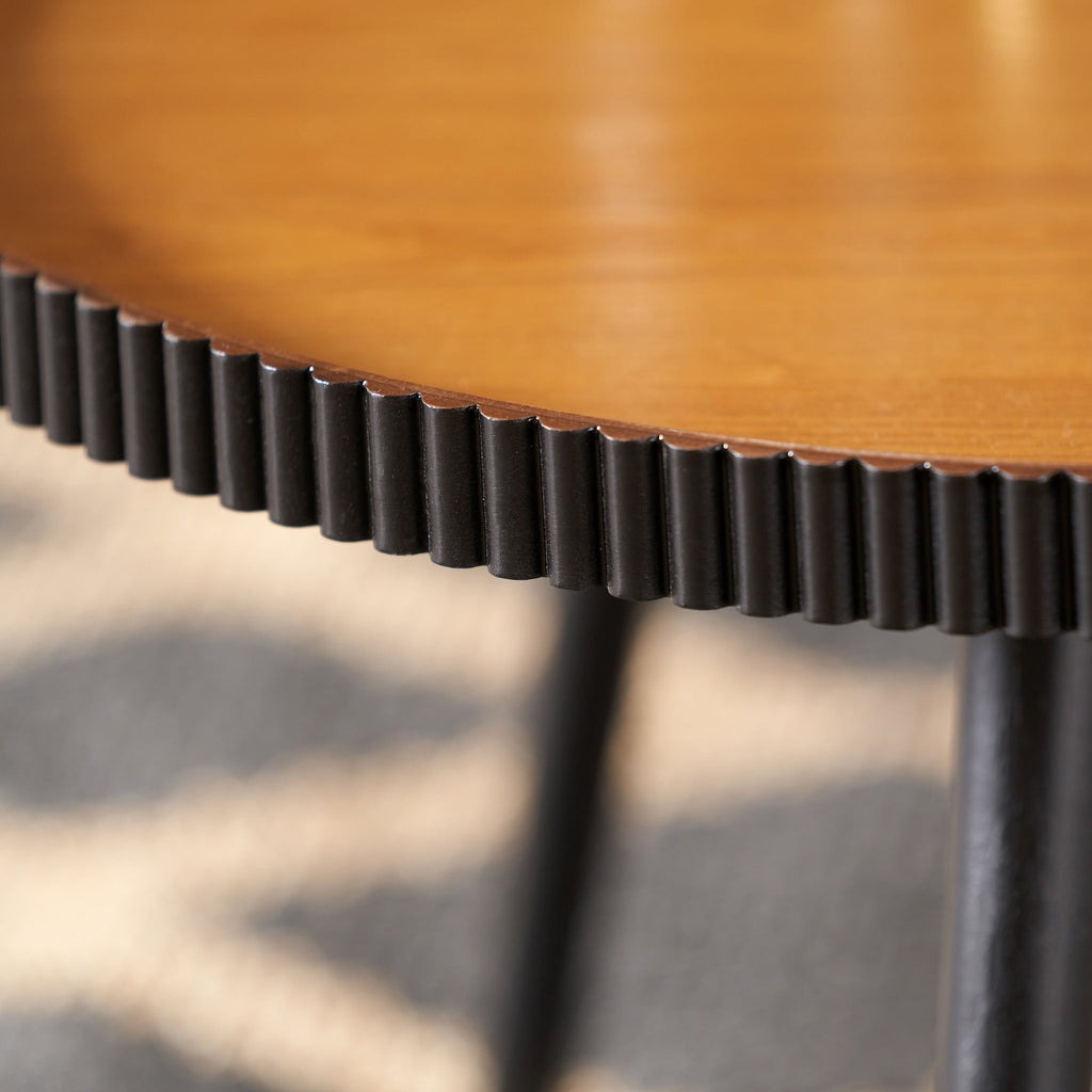 Hammond Pine Fluted Edge Coffee Table