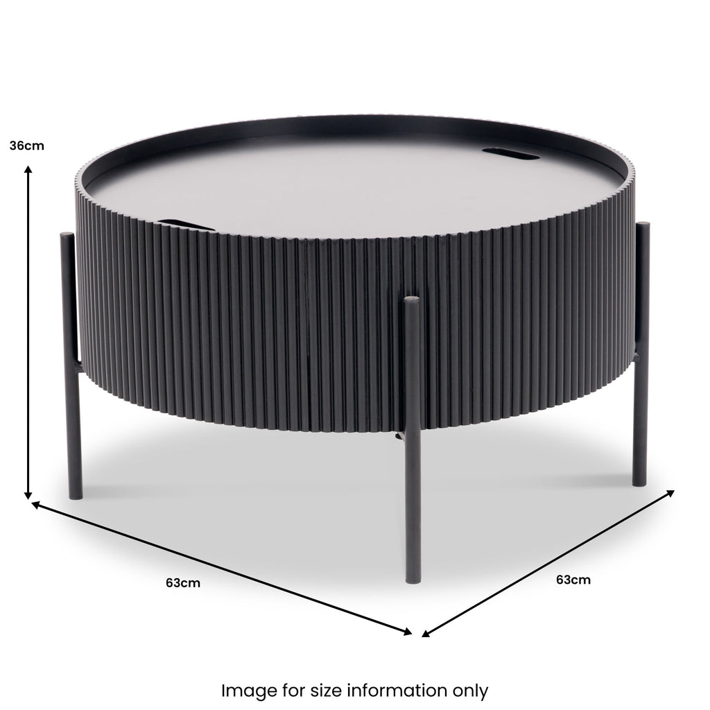 Henderson Fluted Edge Storage Coffee Table