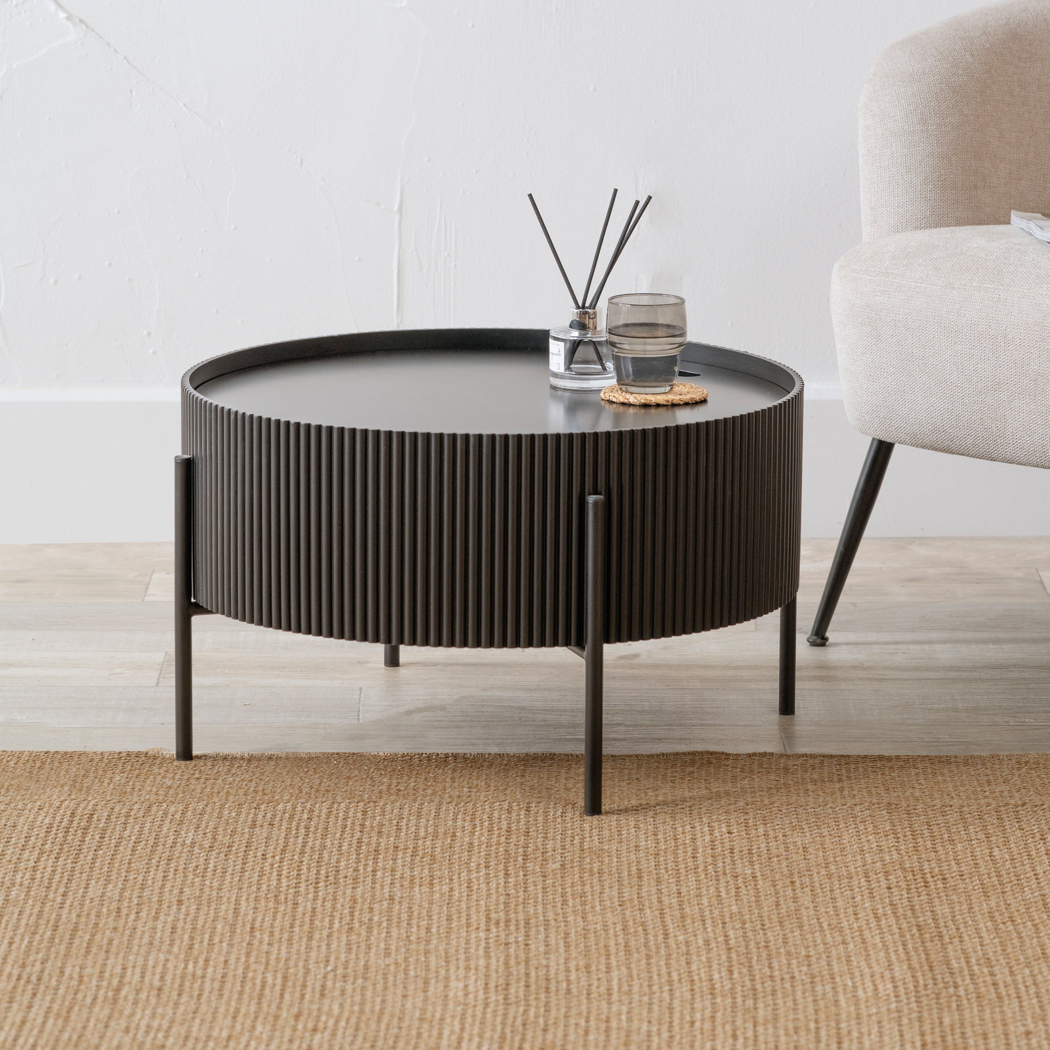 Henderson Fluted Edge Storage Coffee Table