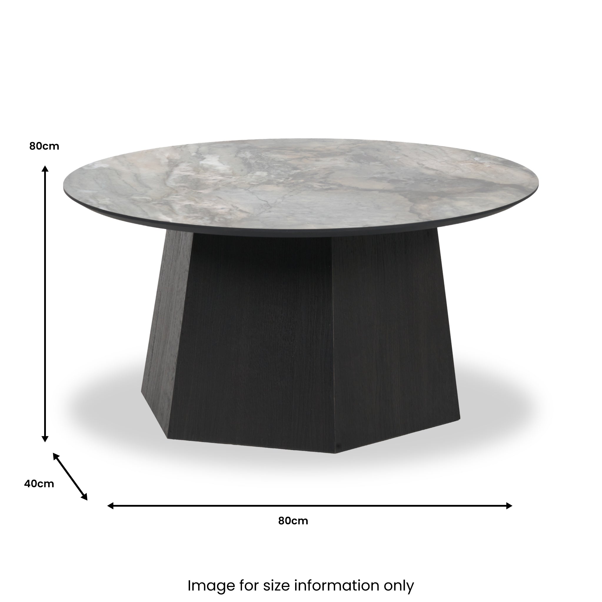 Myana Marble Effect Coffee Table