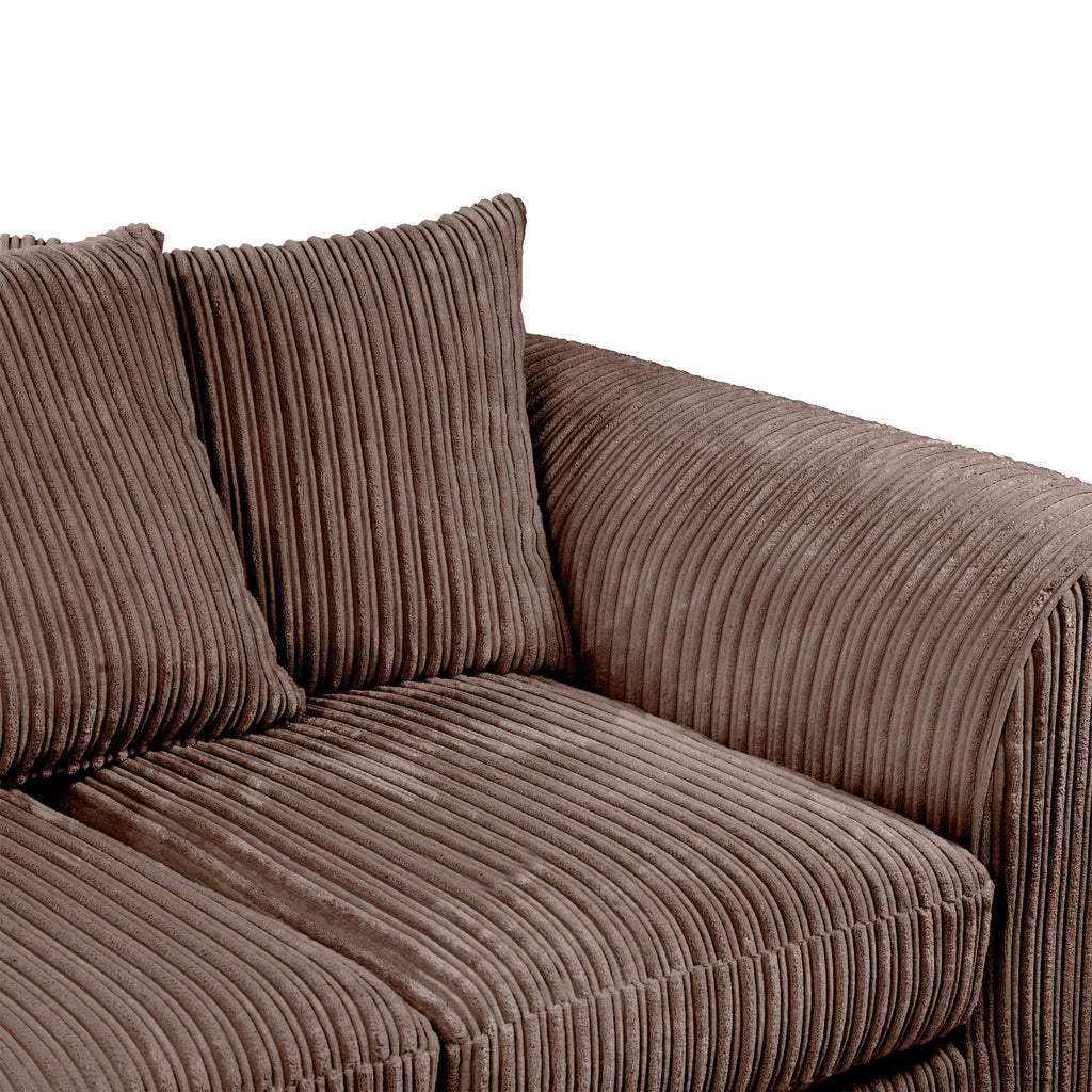 Bletchley Jumbo Cord Chaise Sofa