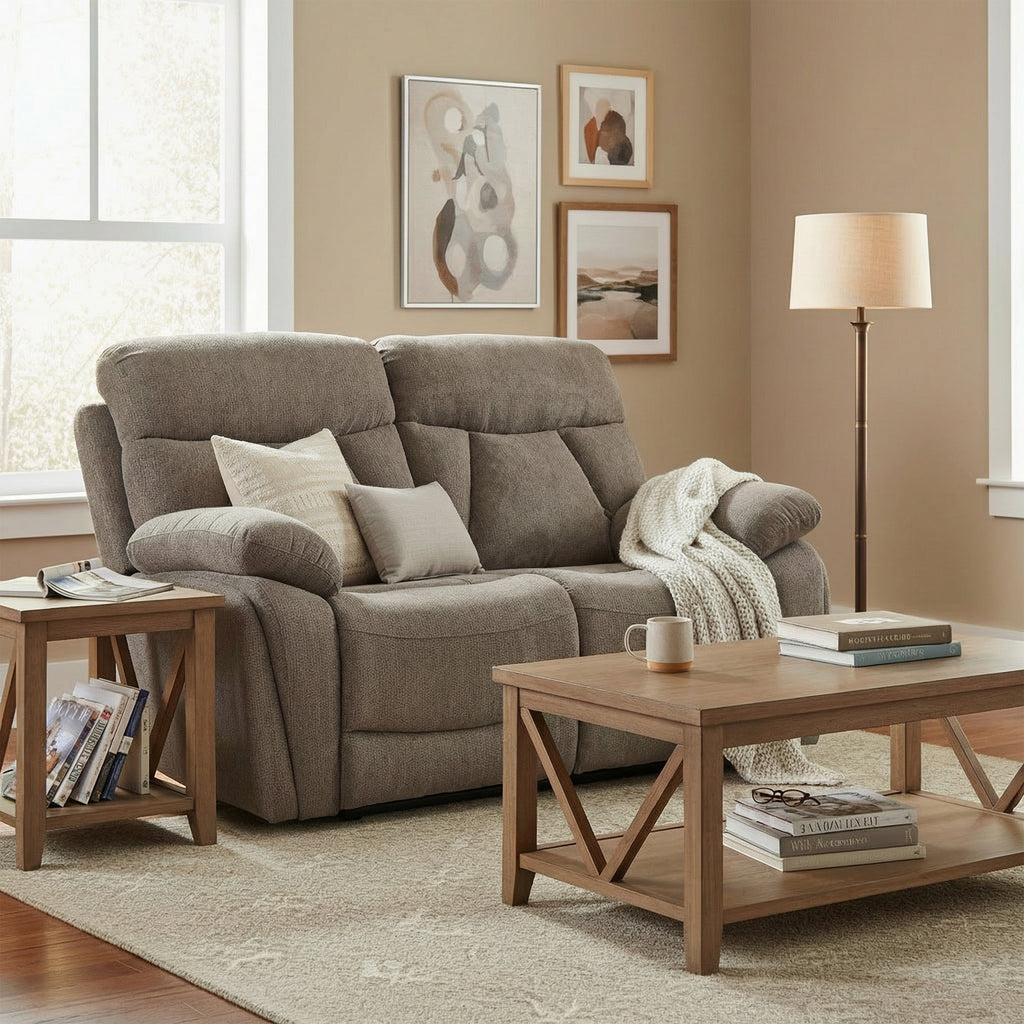 Yarbury 2 Seater Manual Recliner