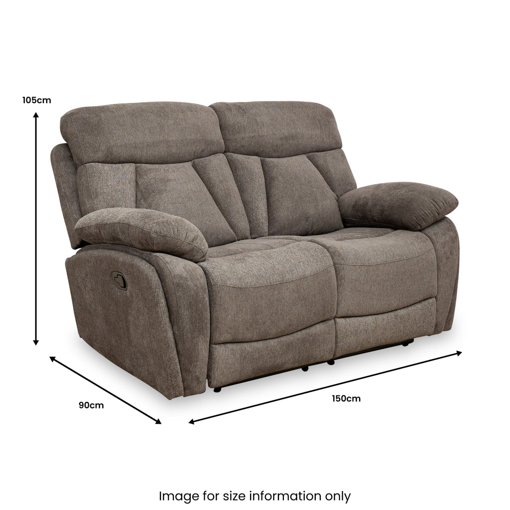 Yarbury 2 Seater Manual Recliner
